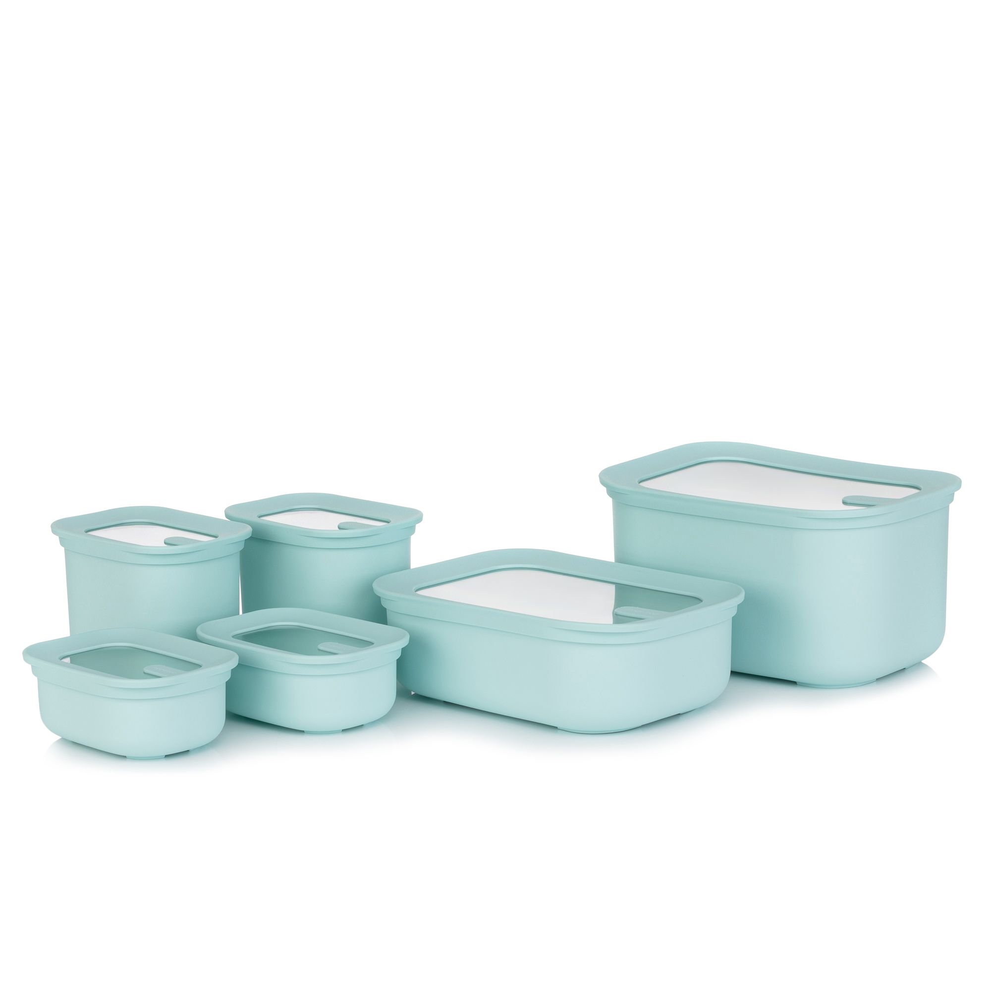 LocknLock 6 Frischhaltedosen mit Fenster im Deckel 300ml-2,7L je 3 Dosen nestbar