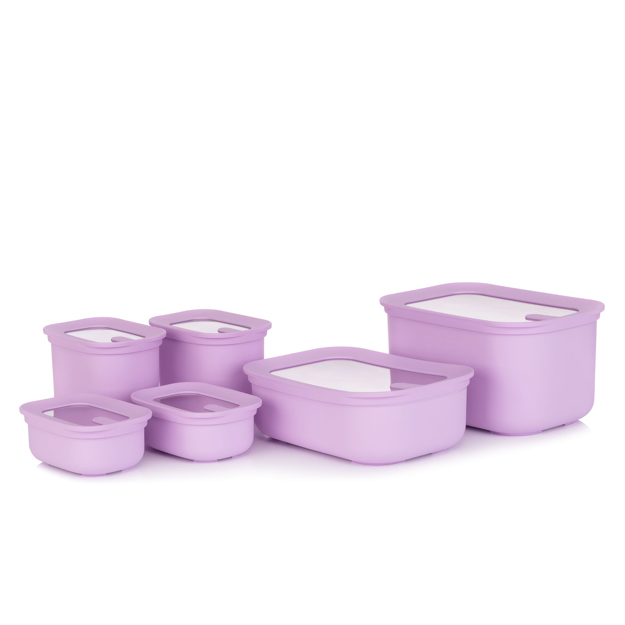 LocknLock 6 Frischhaltedosen mit Fenster im Deckel 300ml-2,7L je 3 Dosen nestbar