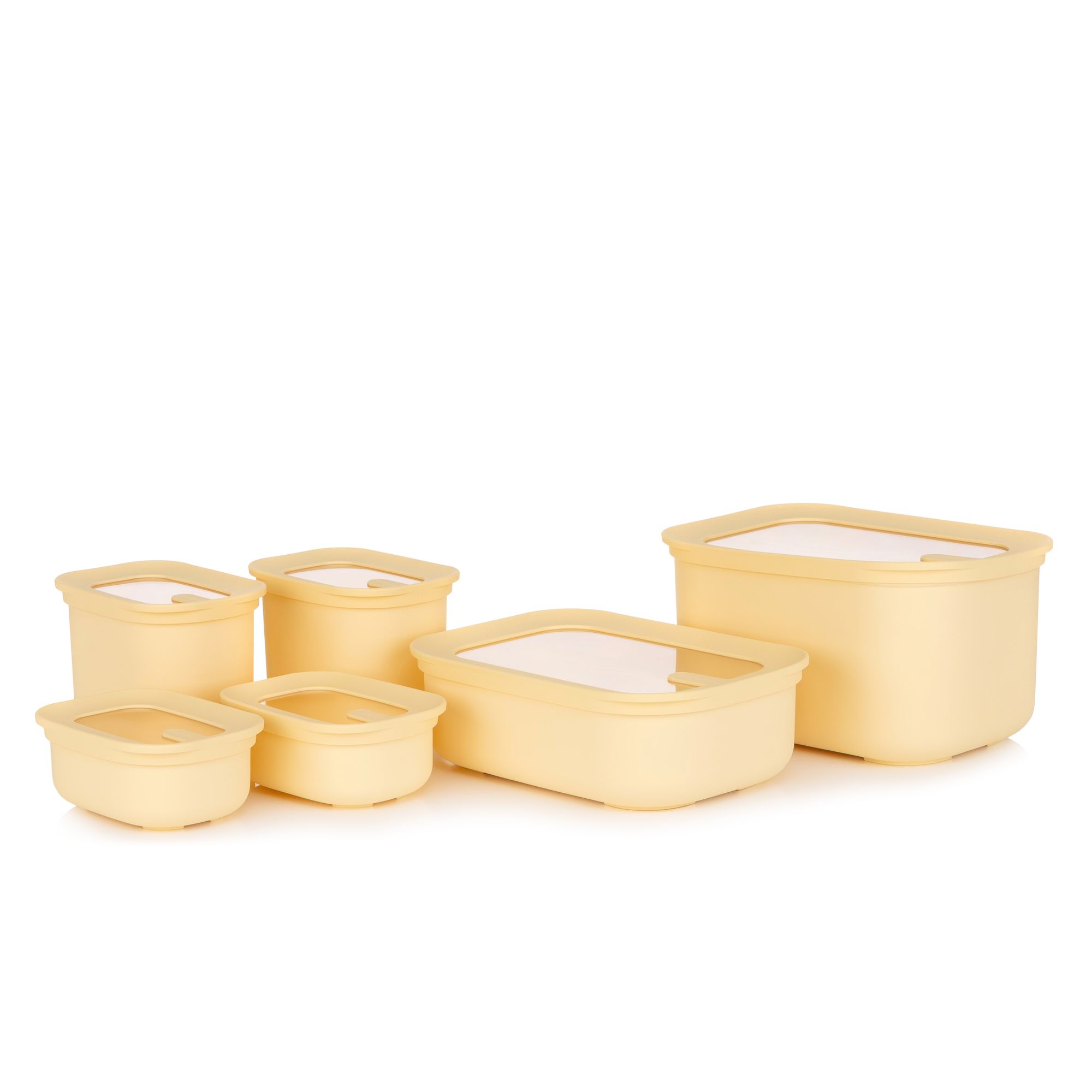 LocknLock 6 Frischhaltedosen mit Fenster im Deckel 300ml-2,7L je 3 Dosen nestbar