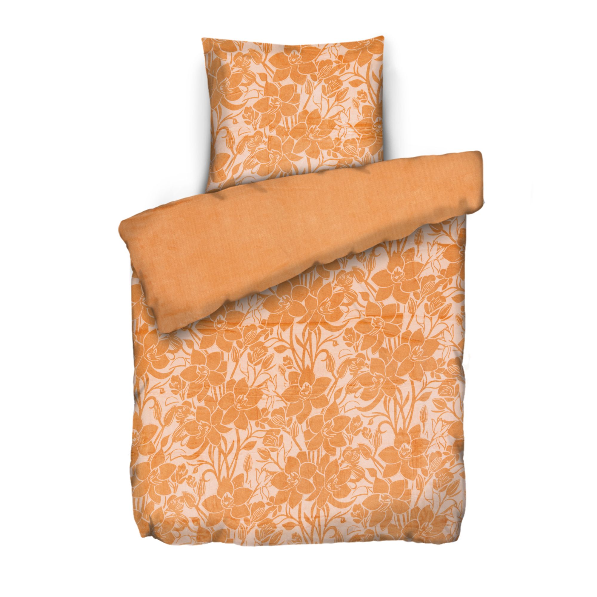 MONT CHALET Light Wendebettwäsche Blumen MF Sommer-Chinchilla Einzelbett, 2tlg.