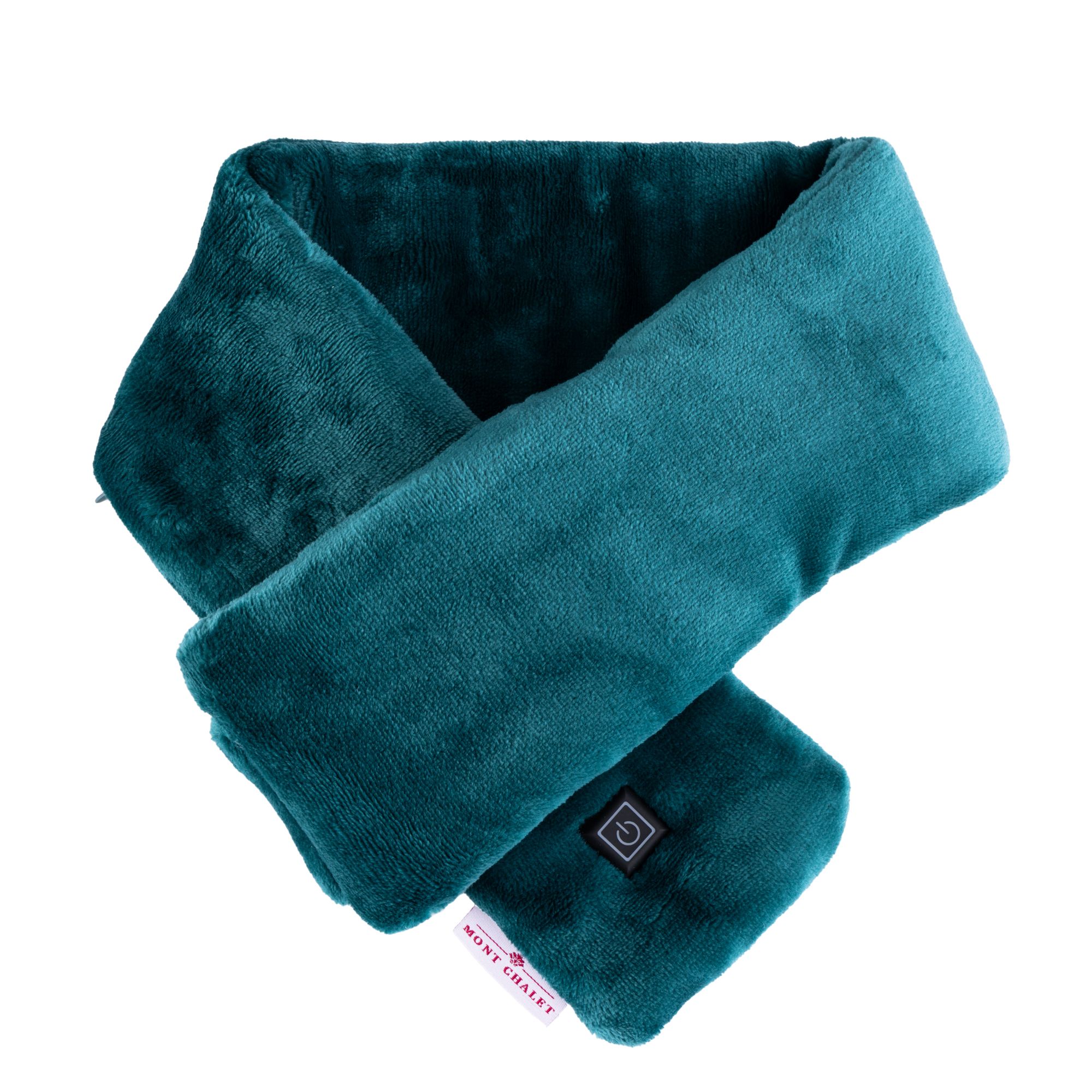 MONT CHALET uni Heizschal Mikrofaser Chinchilla inkl. Powerbank waschbar, ca. 10x80cm