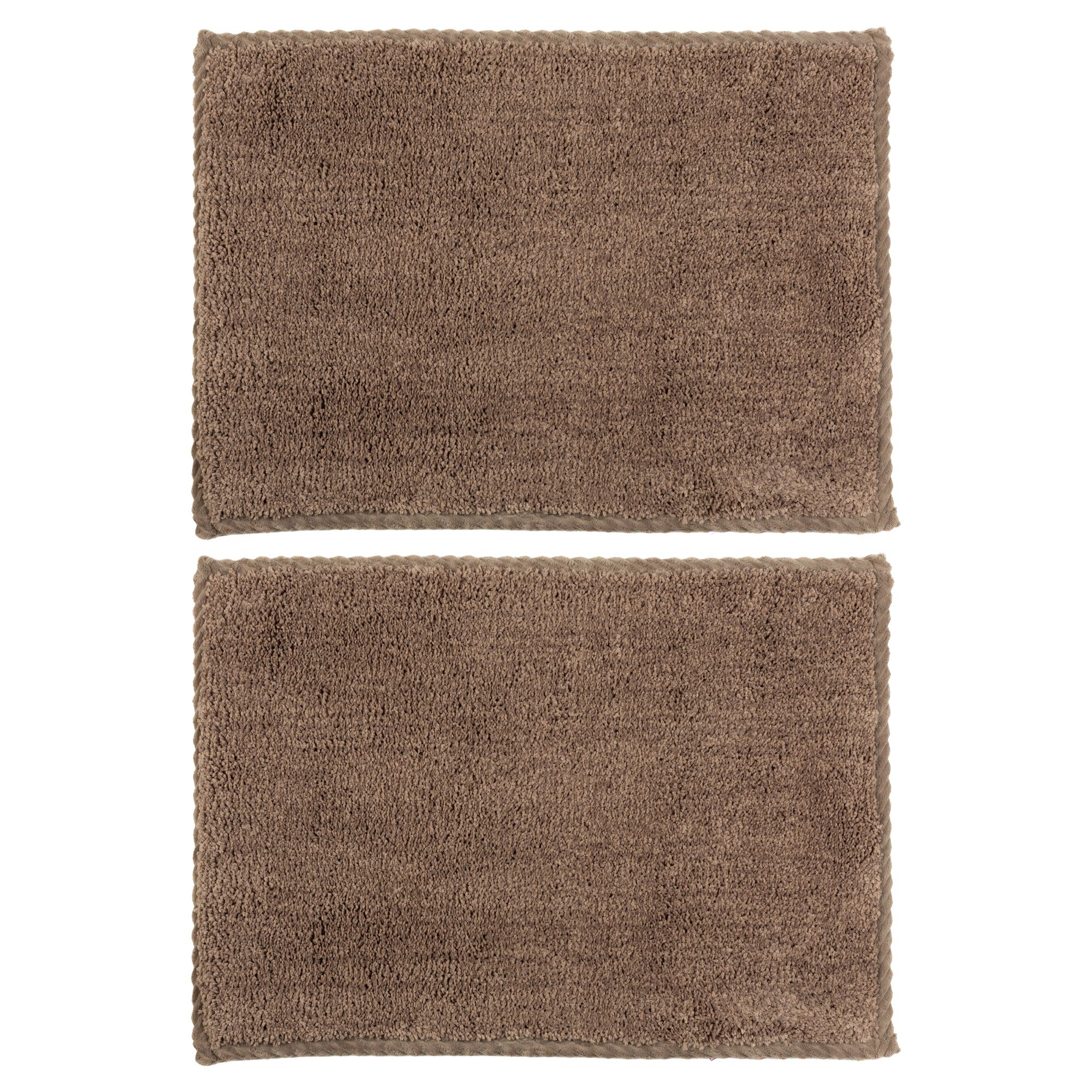 CASA FONDO 2 Fußmatten melange dekorative Paspel Mikrofaser, waschbar