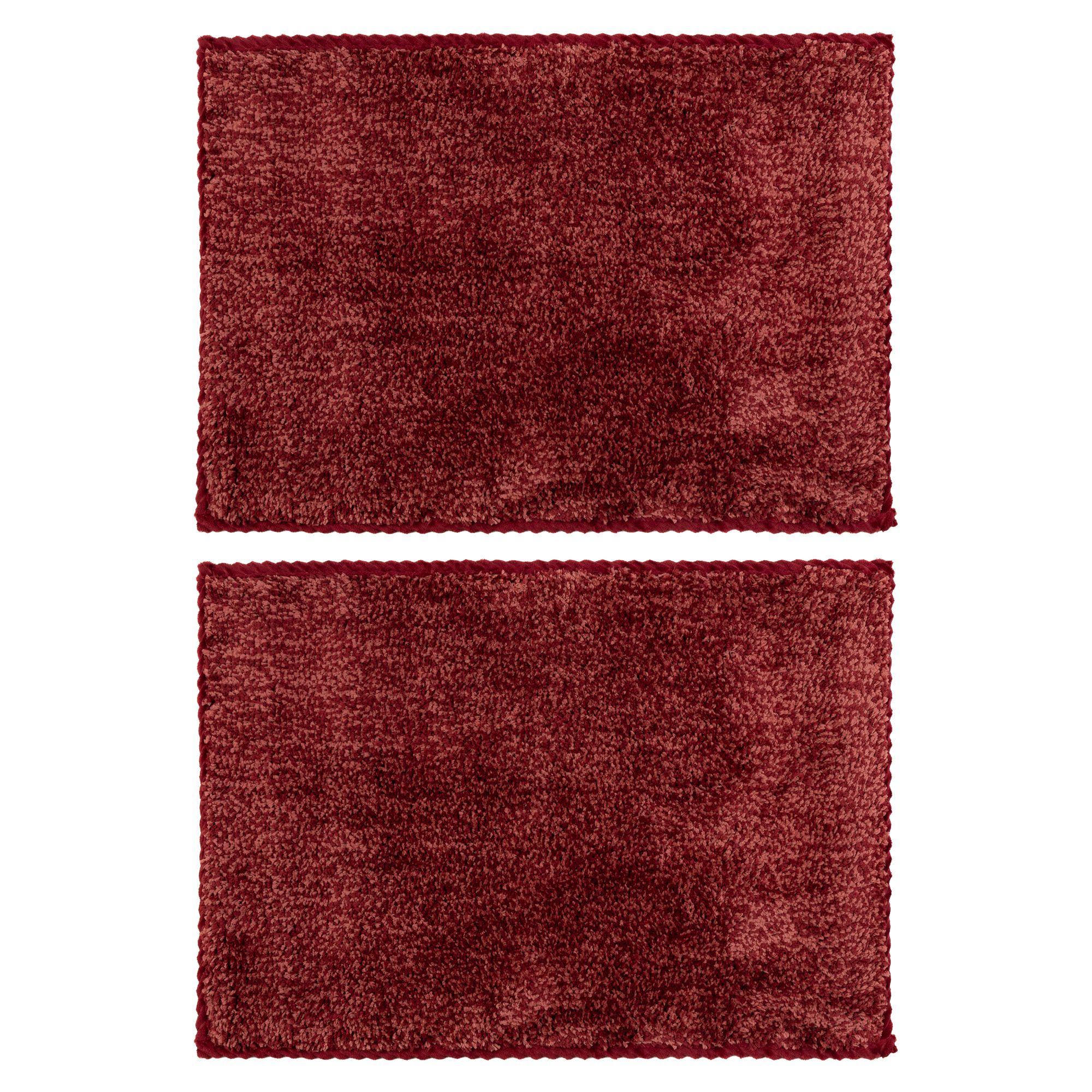 CASA FONDO 2 Fußmatten melange dekorative Paspel Mikrofaser, waschbar