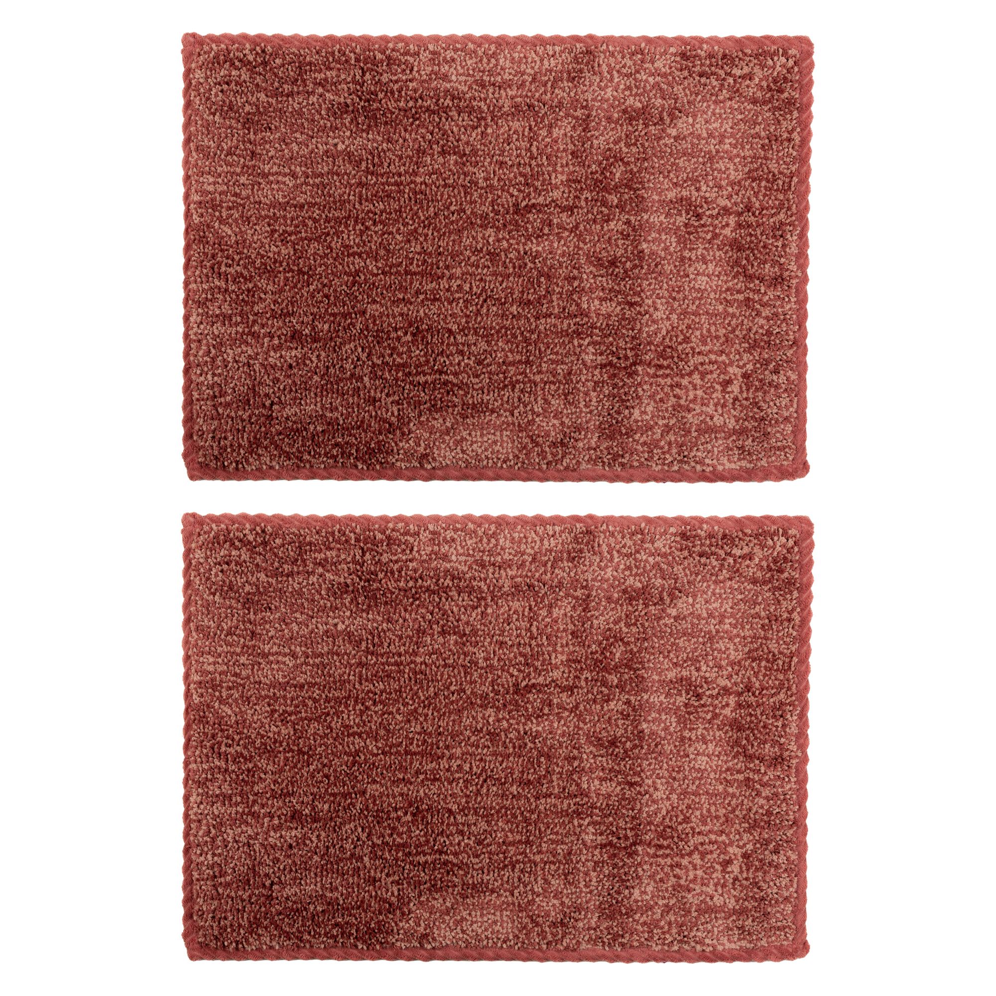 CASA FONDO 2 Fußmatten melange dekorative Paspel Mikrofaser, waschbar