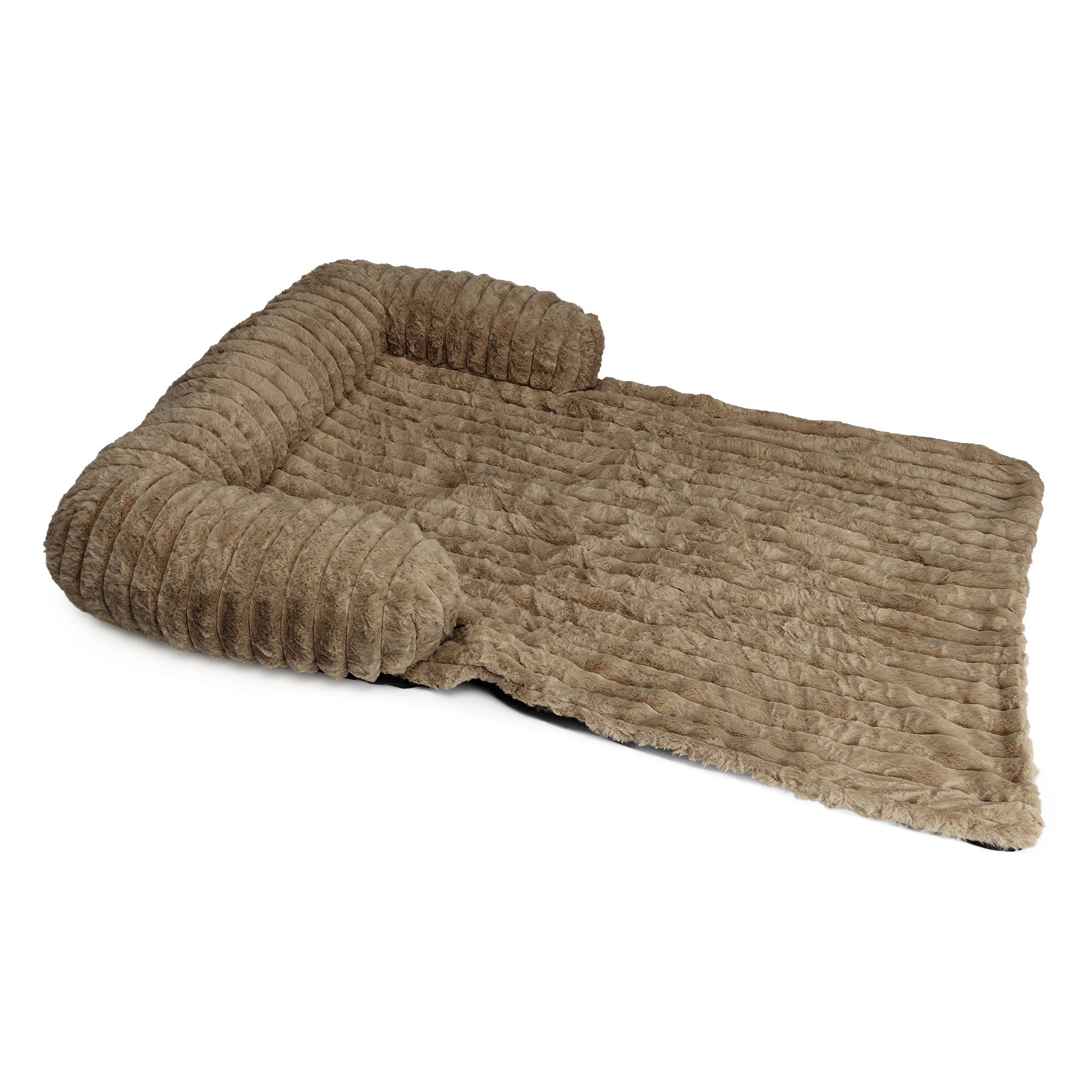 MONT CHALET Sofabett für Hunde & Katzen uni Cord-Optik waschbar