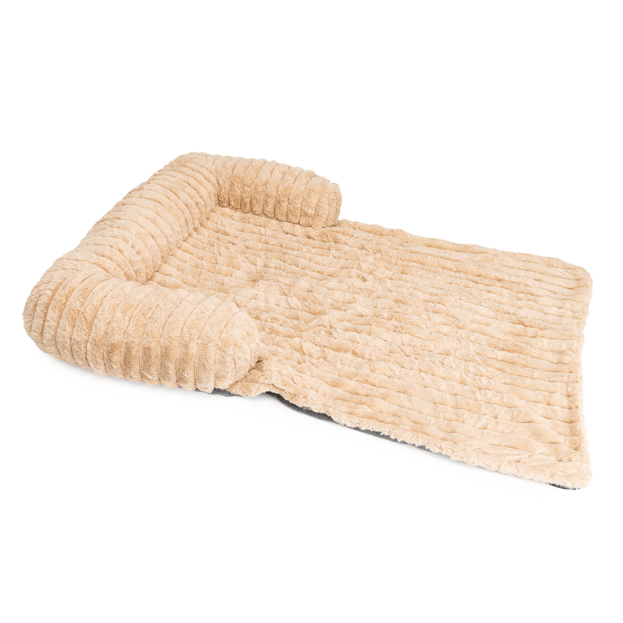 MONT CHALET Sofabett für Hunde & Katzen uni Cord-Optik waschbar