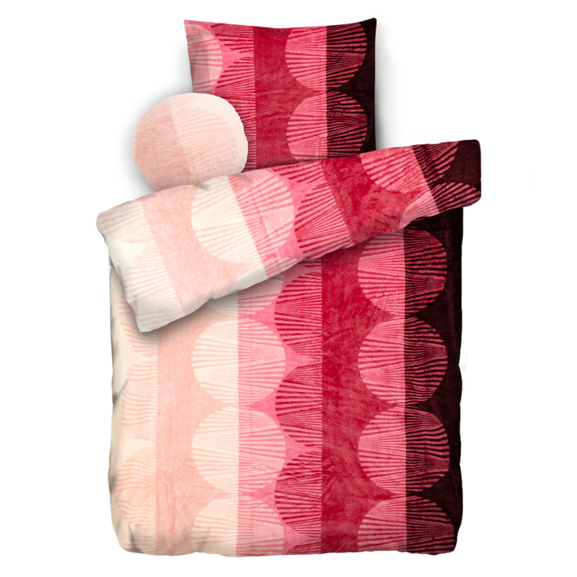 BADIZIO Classic Bettwäsche Grafik-Design Mikrofaser Plüsch Einzelbett, 3tlg.