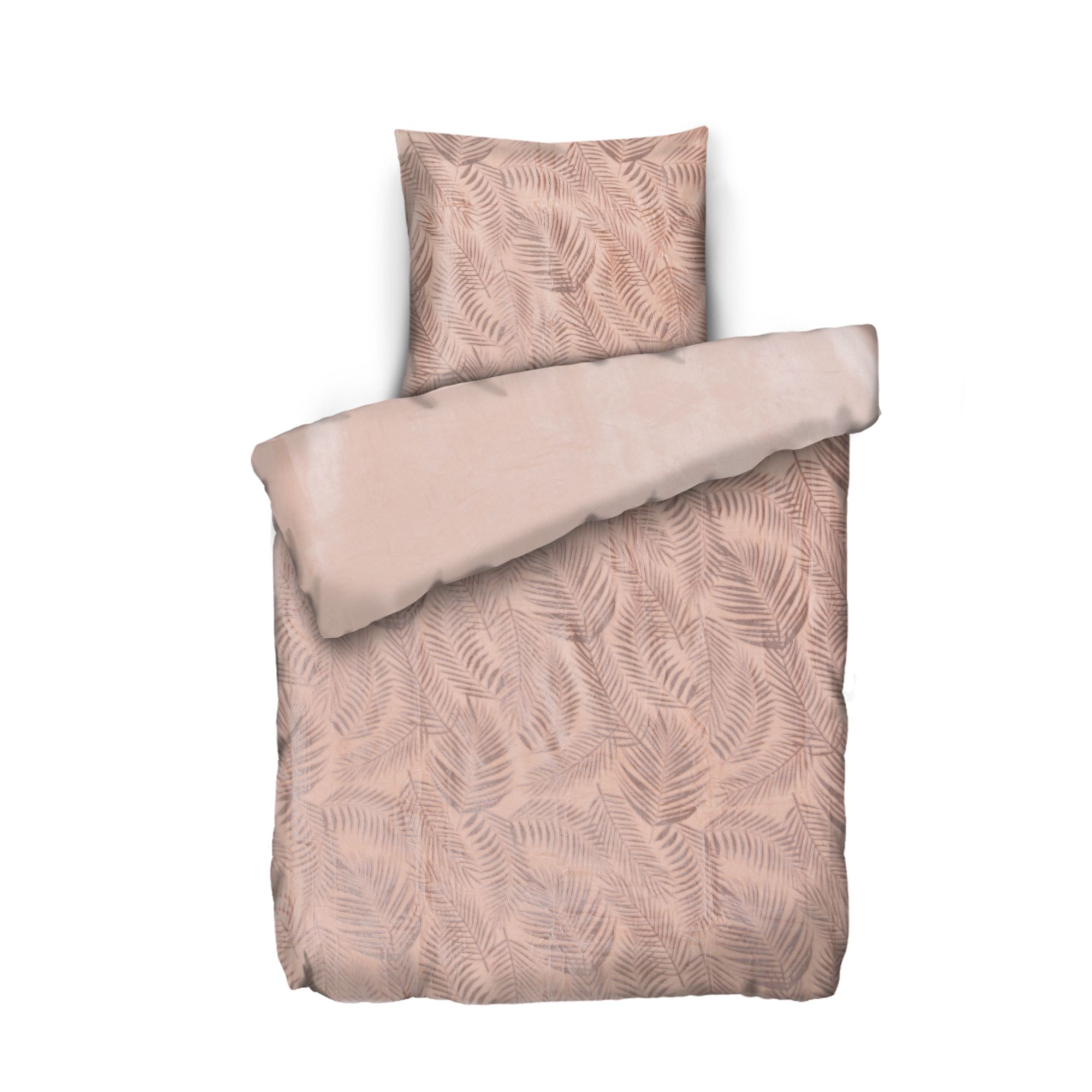 MONT CHALET Wendebettwäsche 3D-Farn Mikrofaser Chinchilla Einzelbett, 2tlg.