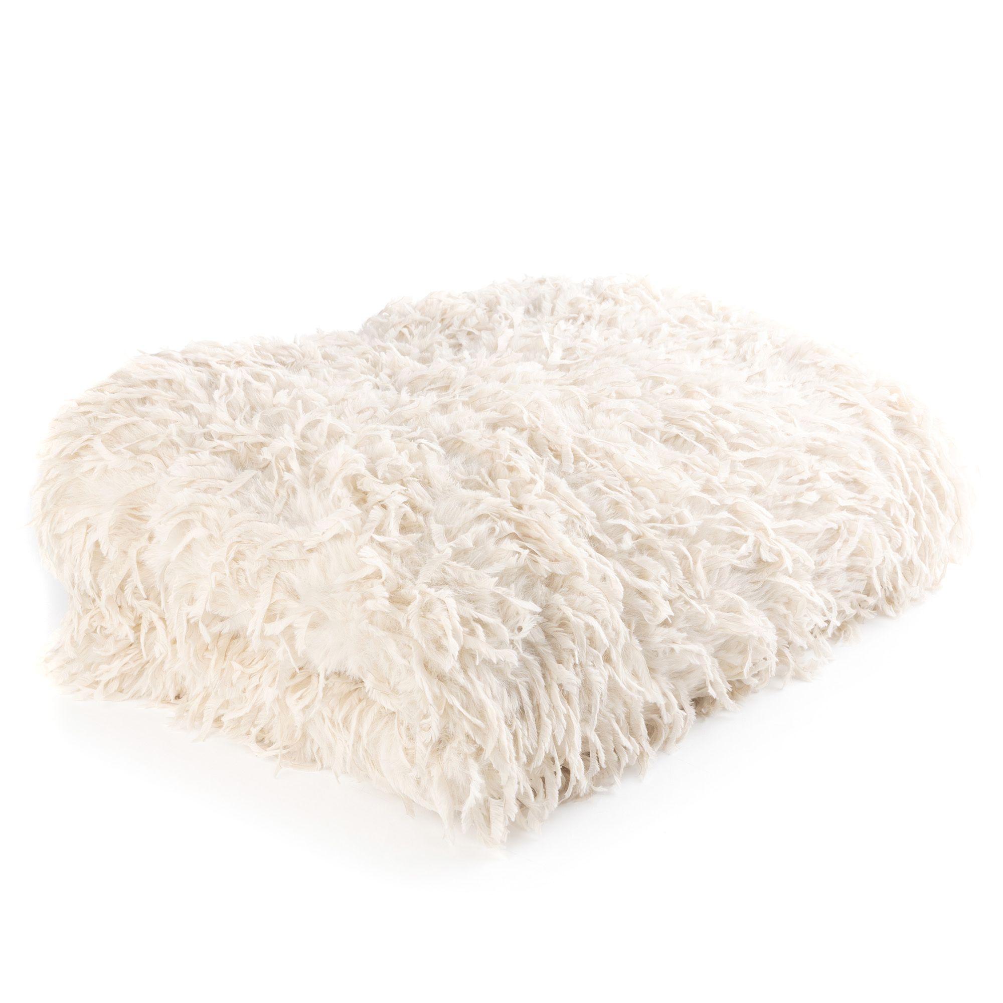 ANNI FOR FRIENDS Decke uni langfloriges Fell waschbar,ca 150x200cm