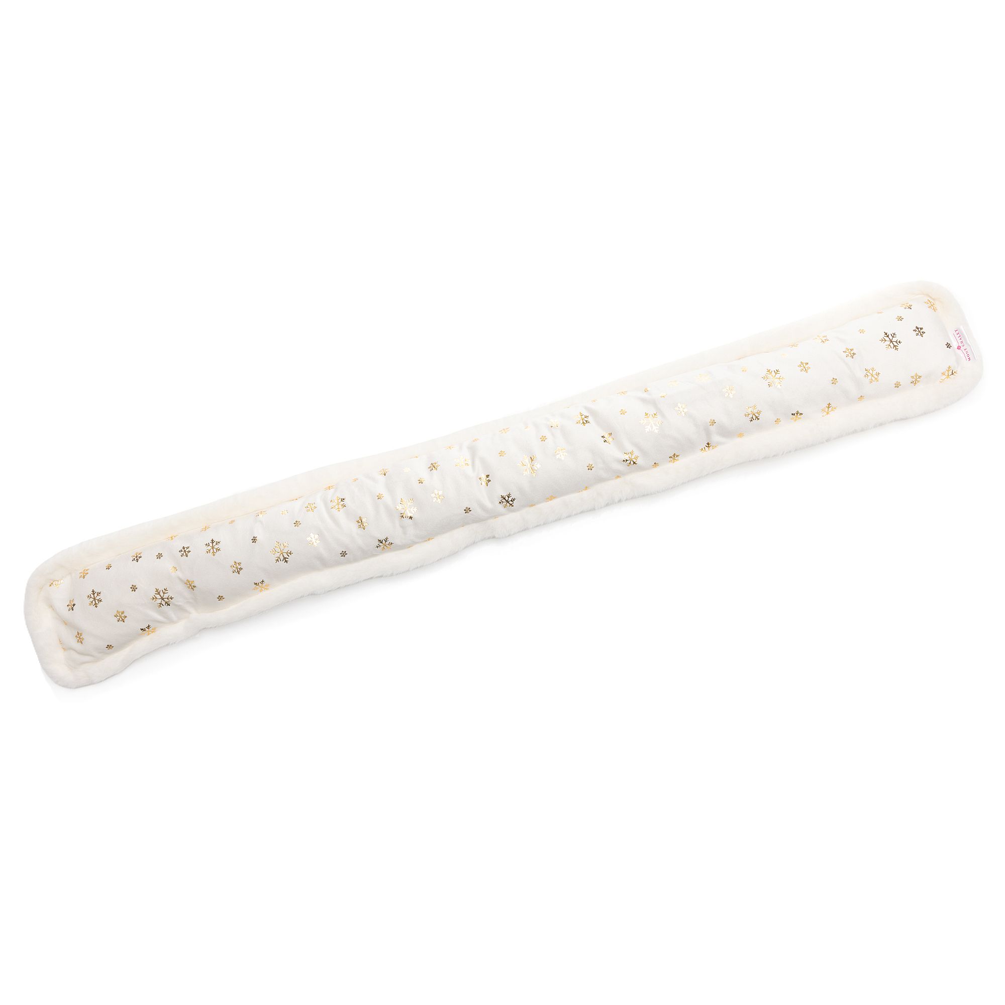 MONT CHALET LED-Zugluftstopper für Fenster & Türen Golddruck, LEDs 6h-Timer, 7,5x10x95cm