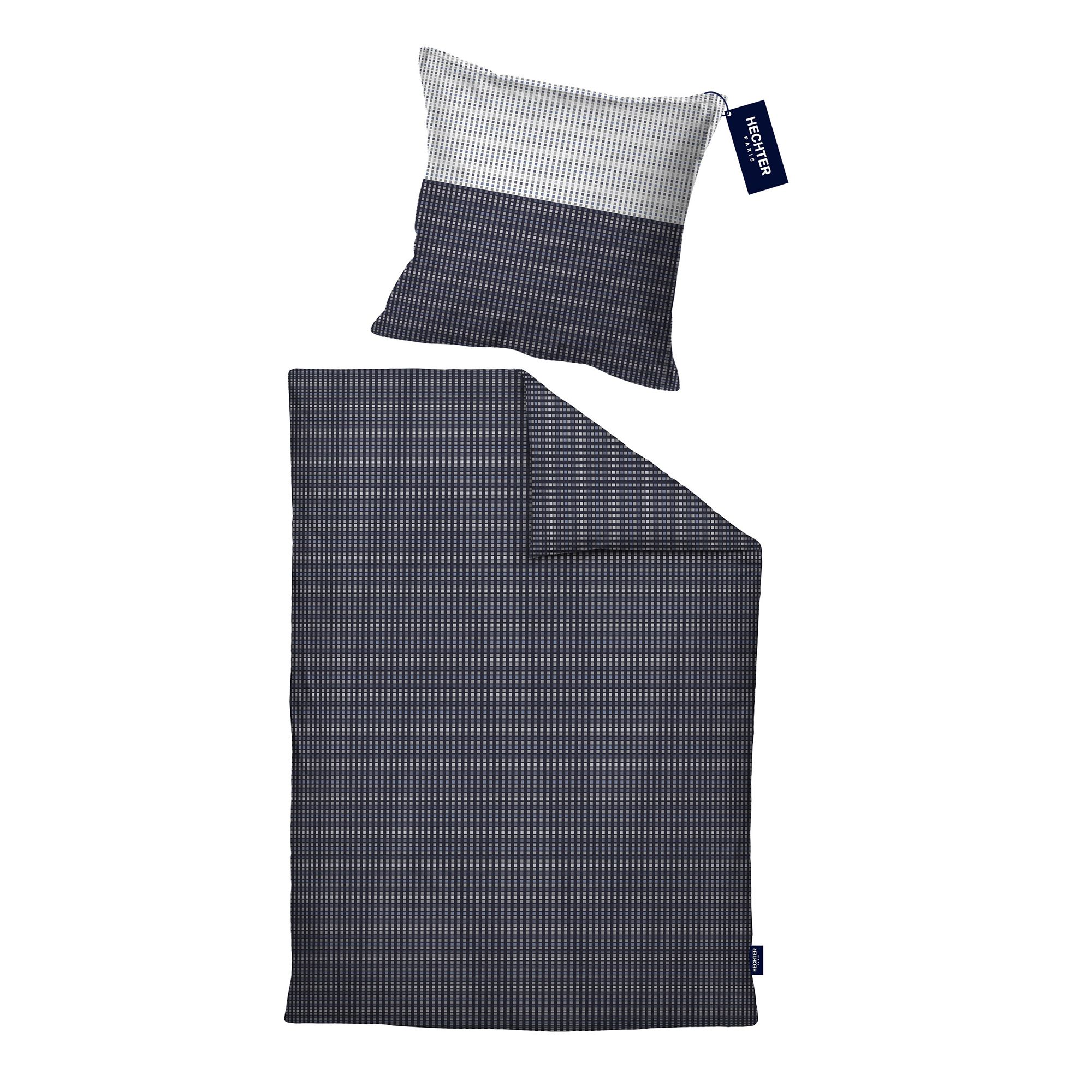 HECHTER PARIS Bettwäsche Quadrate Baumwoll Satin Einzelbett, 2tlg.