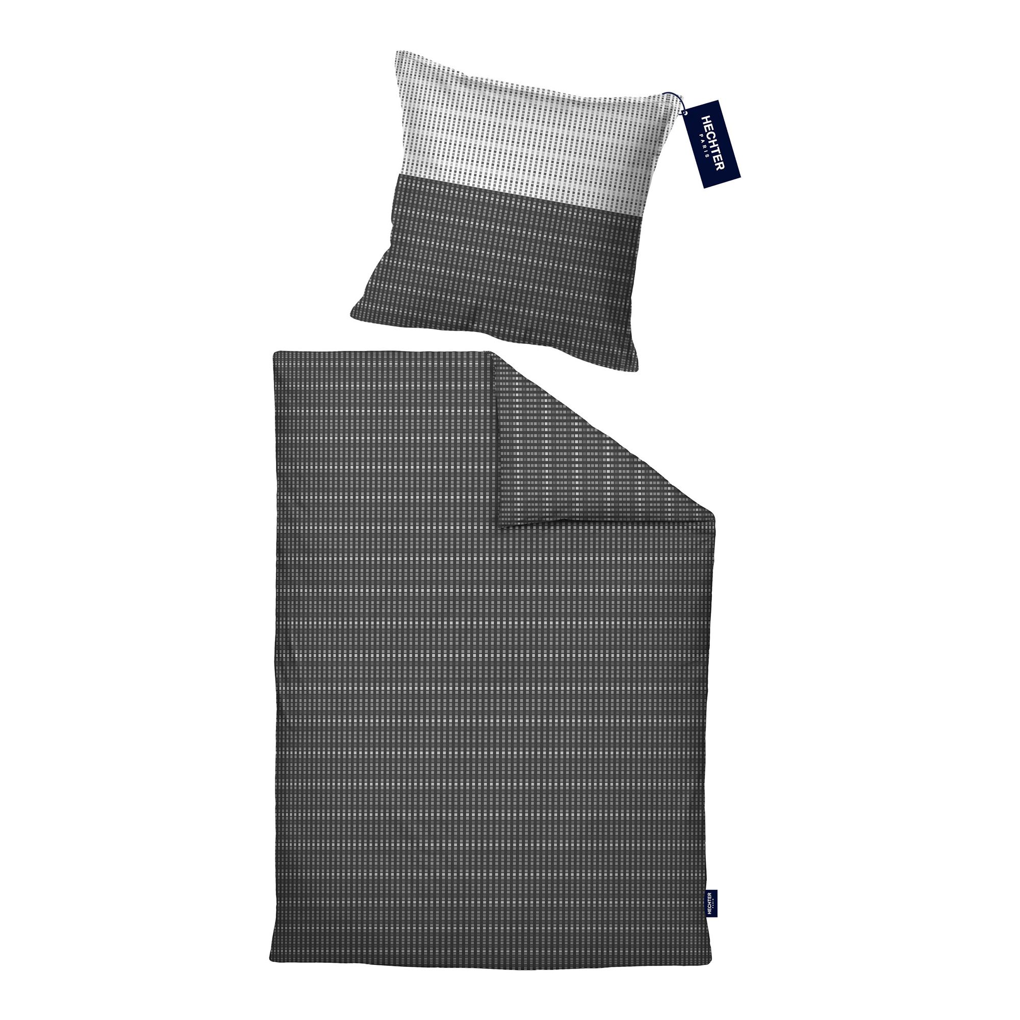 HECHTER PARIS Bettwäsche Quadrate Baumwoll Satin Einzelbett, 2tlg.