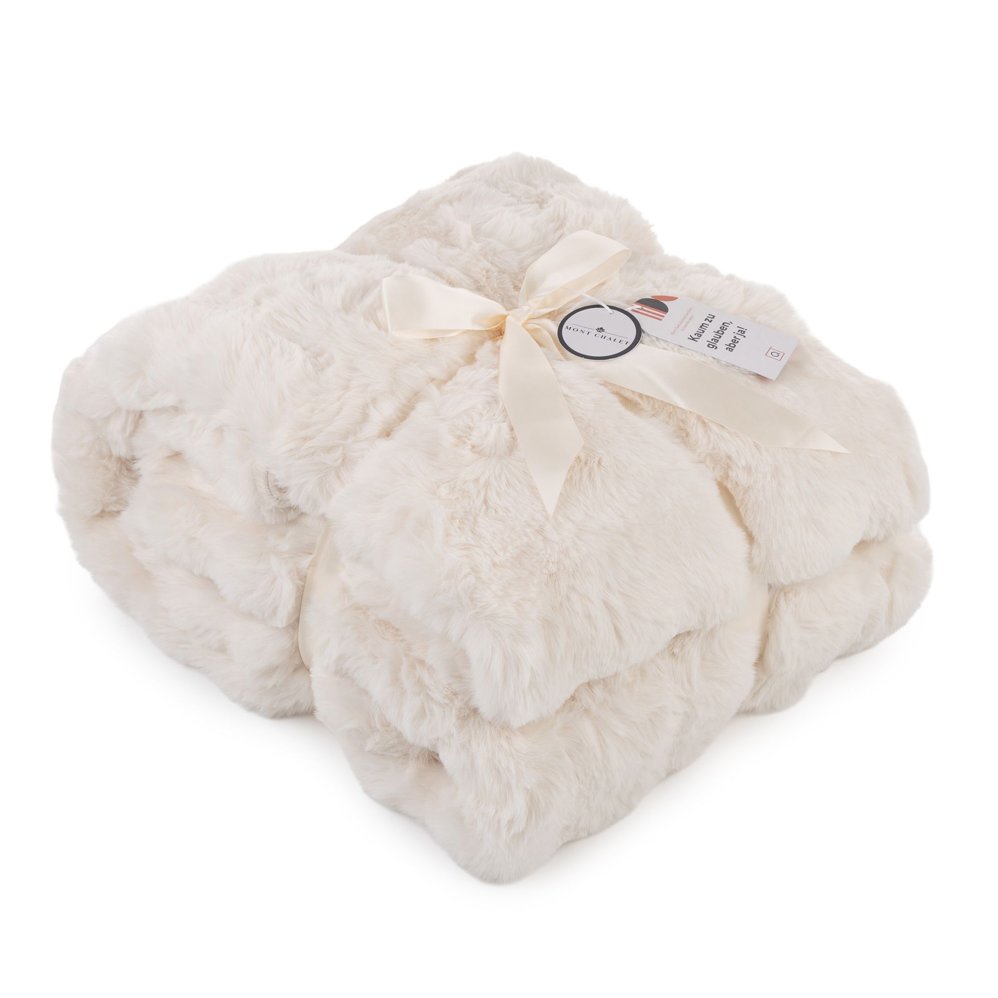 MONT CHALET Tagesdecke 3D-Bubbles 30 Jahre QVC Jubiläumsedition waschbar, 220x240cm
