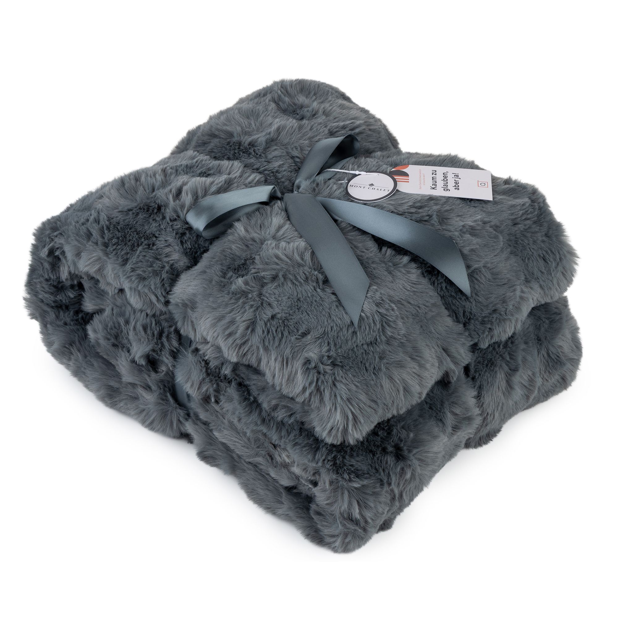 MONT CHALET Tagesdecke 3D-Bubbles 30 Jahre QVC Jubiläumsedition waschbar, 220x240cm