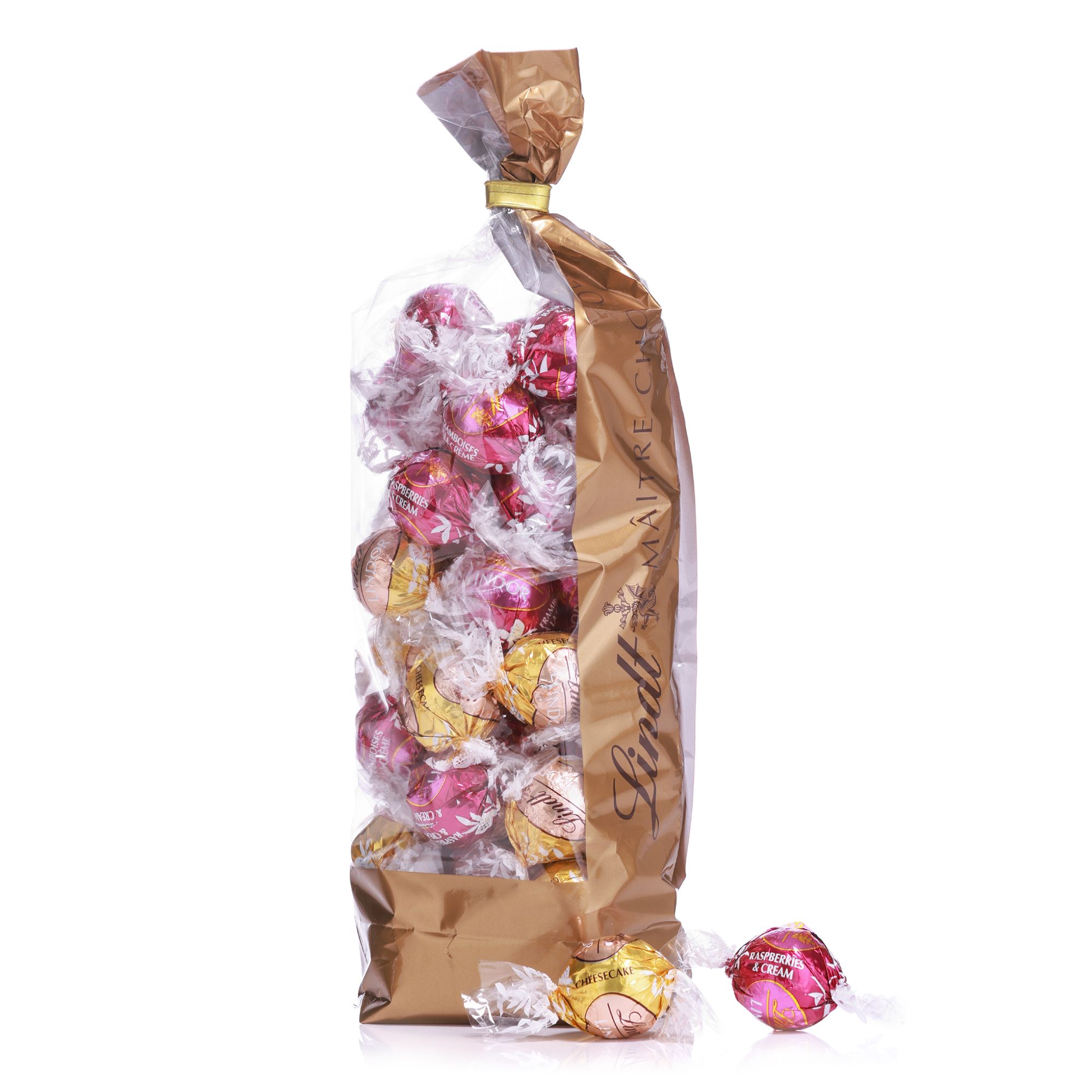 LINDT Lindor Duo Cheesecake und Himbeer Sahne Inhalt 573g, 46 Stück