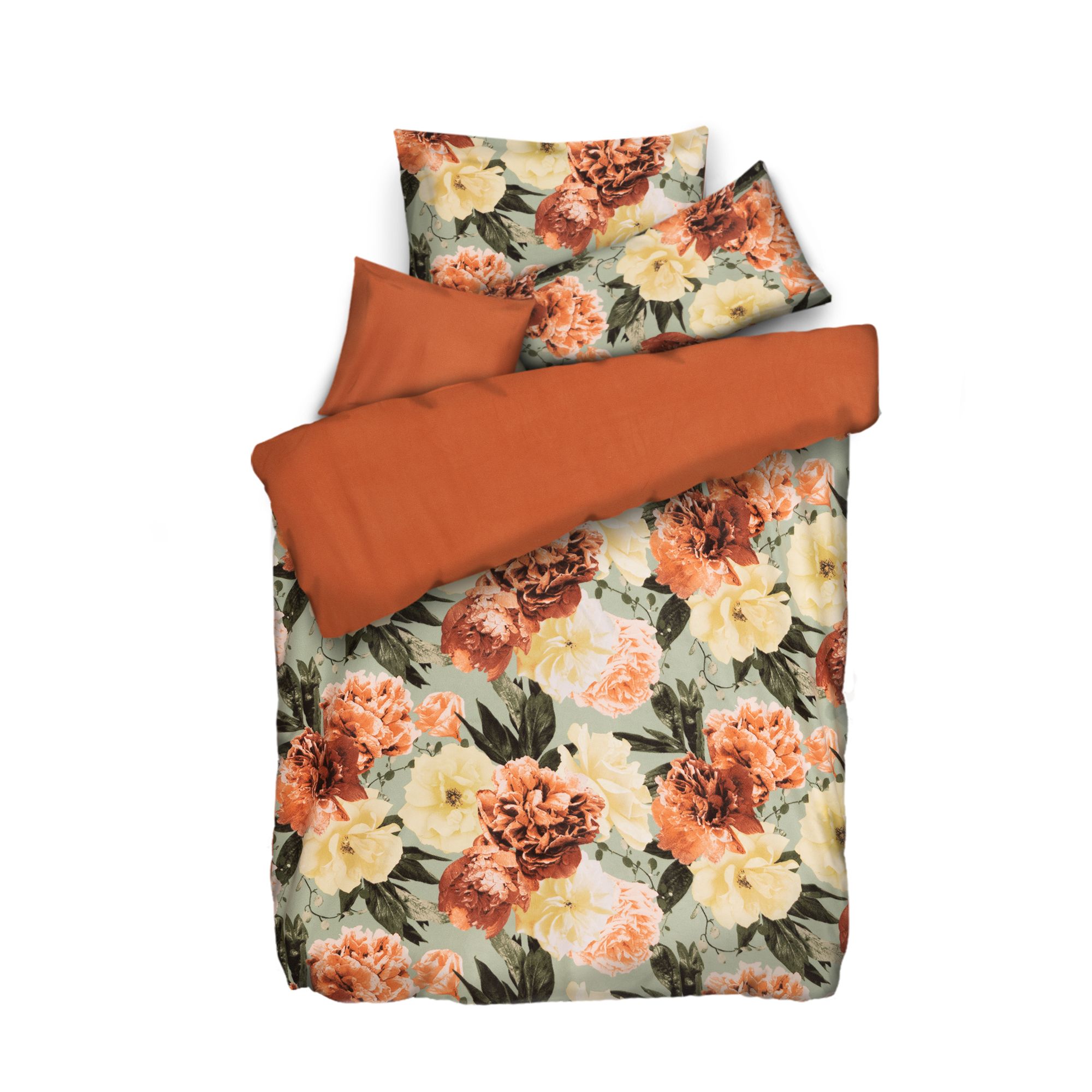WINTERENGEL Premium Wendebettwäsche Pfingstrosen MF Premium Flanell Einzelbett, 4tlg.