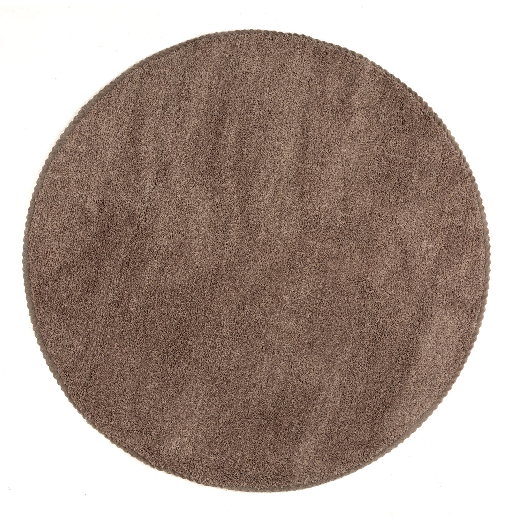 CASA FONDO Fußmatte melange dekorative Paspel Mikrofaser, waschbar rund, Ø ca. 100cm