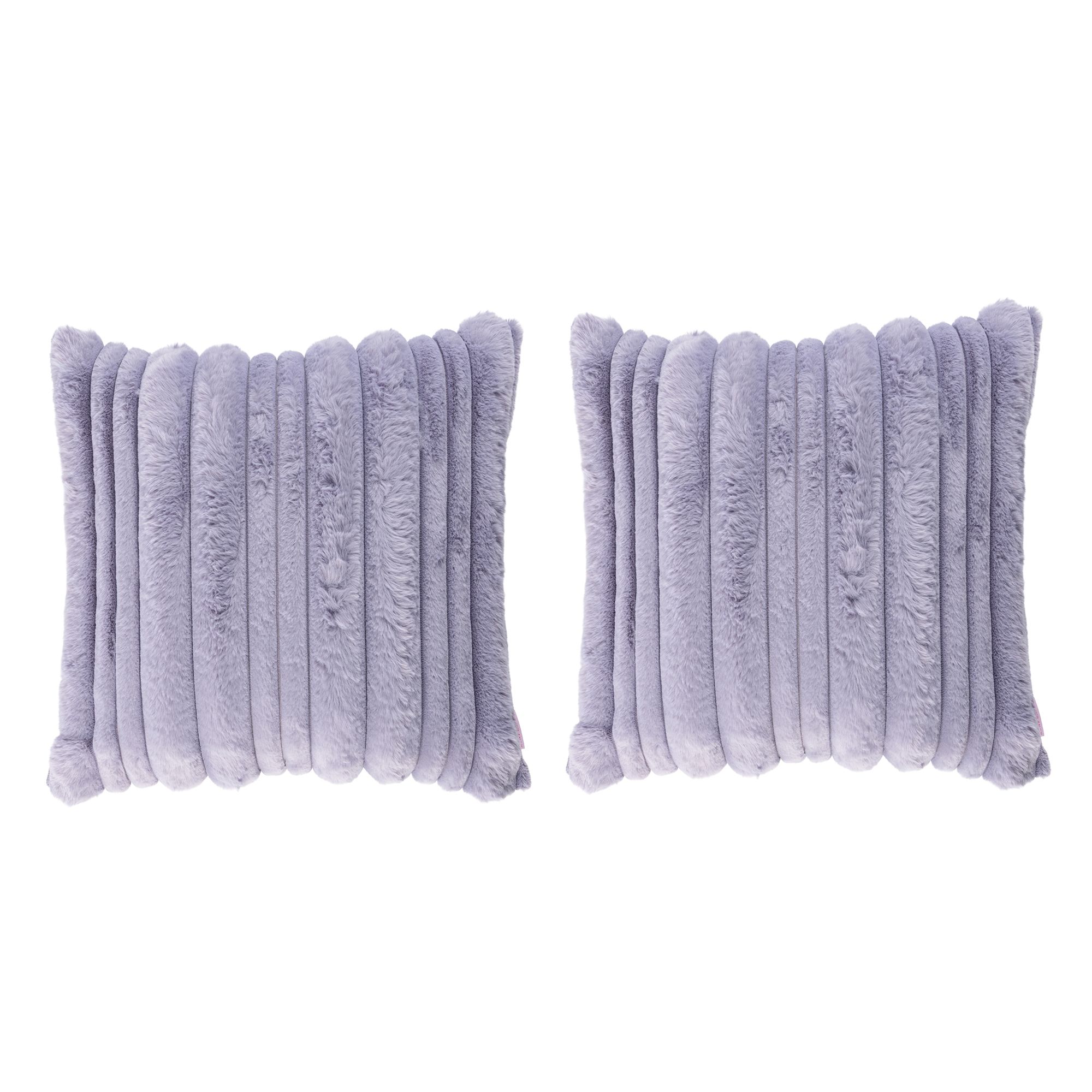 MONT CHALET Premium-Kissenhüllen Cord-Streifen Mikrofaser-Abseite ca. 50x50cm, 2 Stück