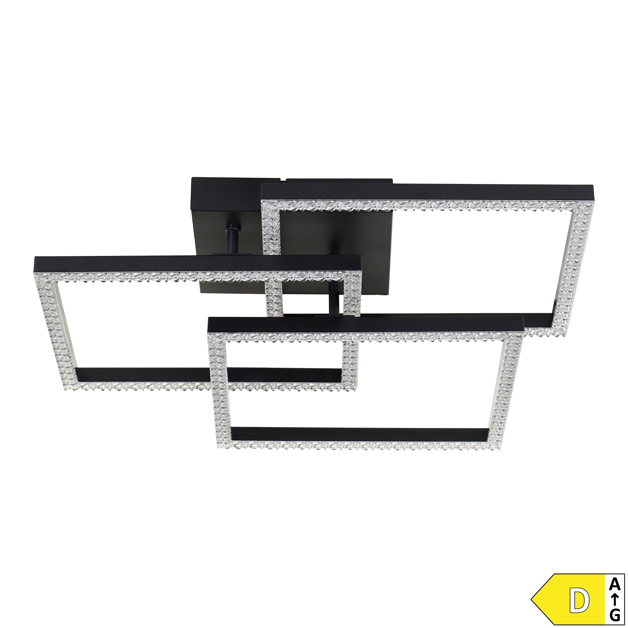 BRILLIANT LED Deckenleuchte Ranni 28W, 3.900 Lumen ca. 46,5x46,5cm, Energieeffizienzklasse D