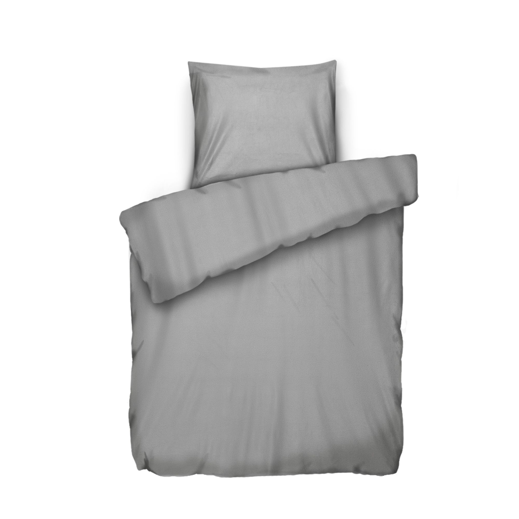 WINTERENGEL Bettwäsche uni Mikrofaser Flanell Einzelbett, 2tlg.