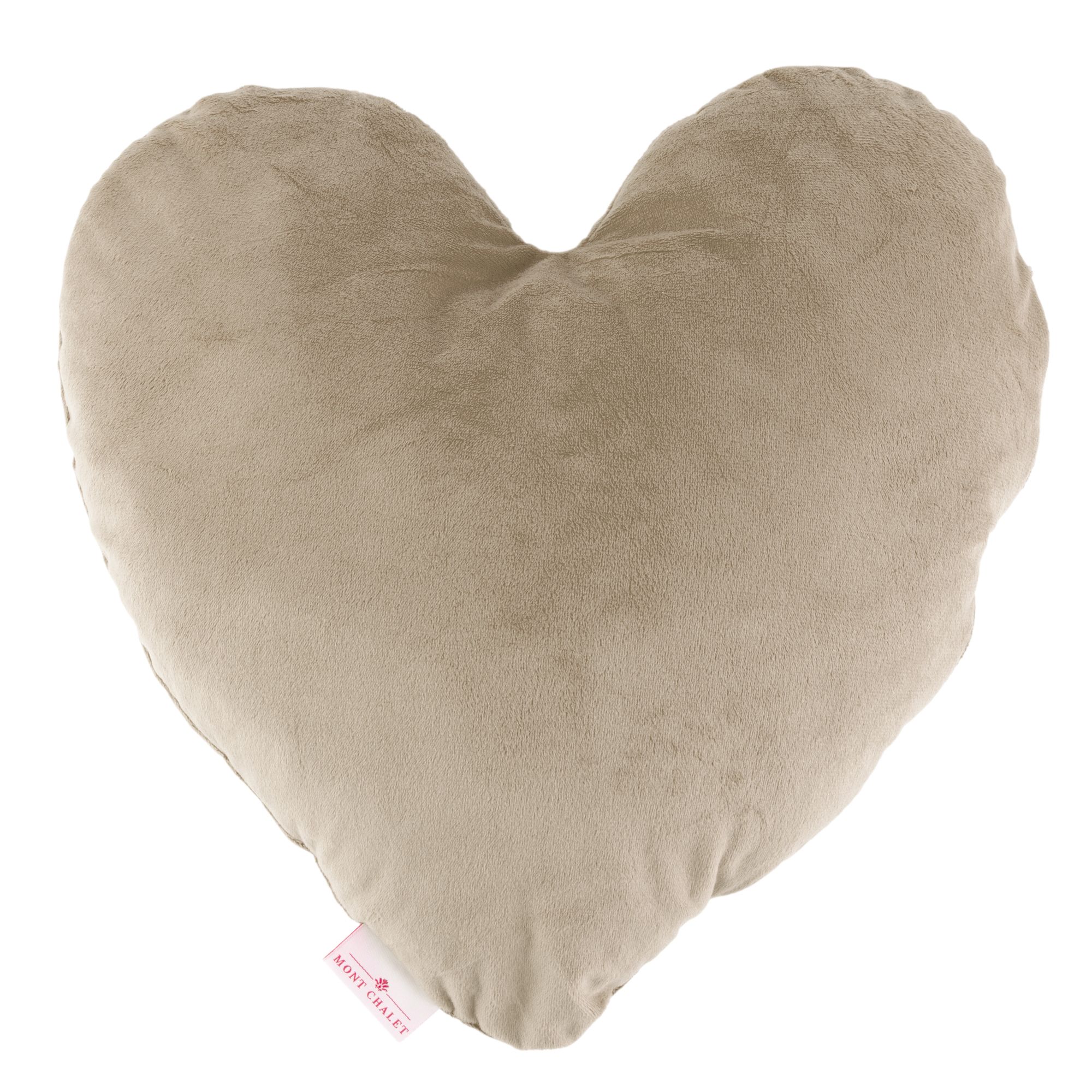 MONT CHALET Wärmekissen Herz Mikrofaser Chinchilla waschbar, ca. 40x40cm