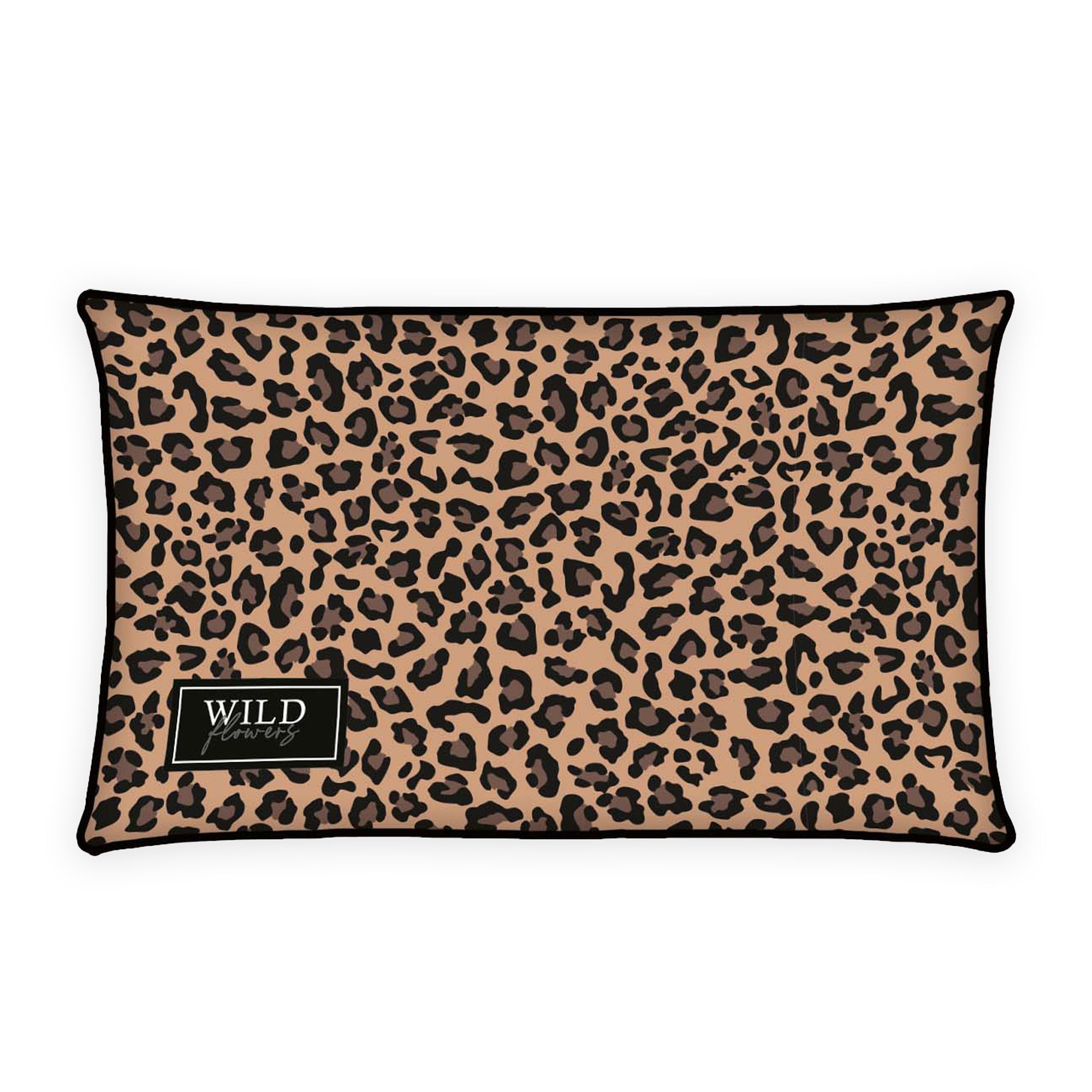 home® Edition by HERDING Dekokissen Wild Flowers Leopard gefüllt, wendbar waschbar