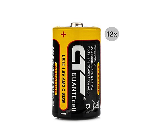 Batterien Alkaline Typ C 1,5V 12 Stück