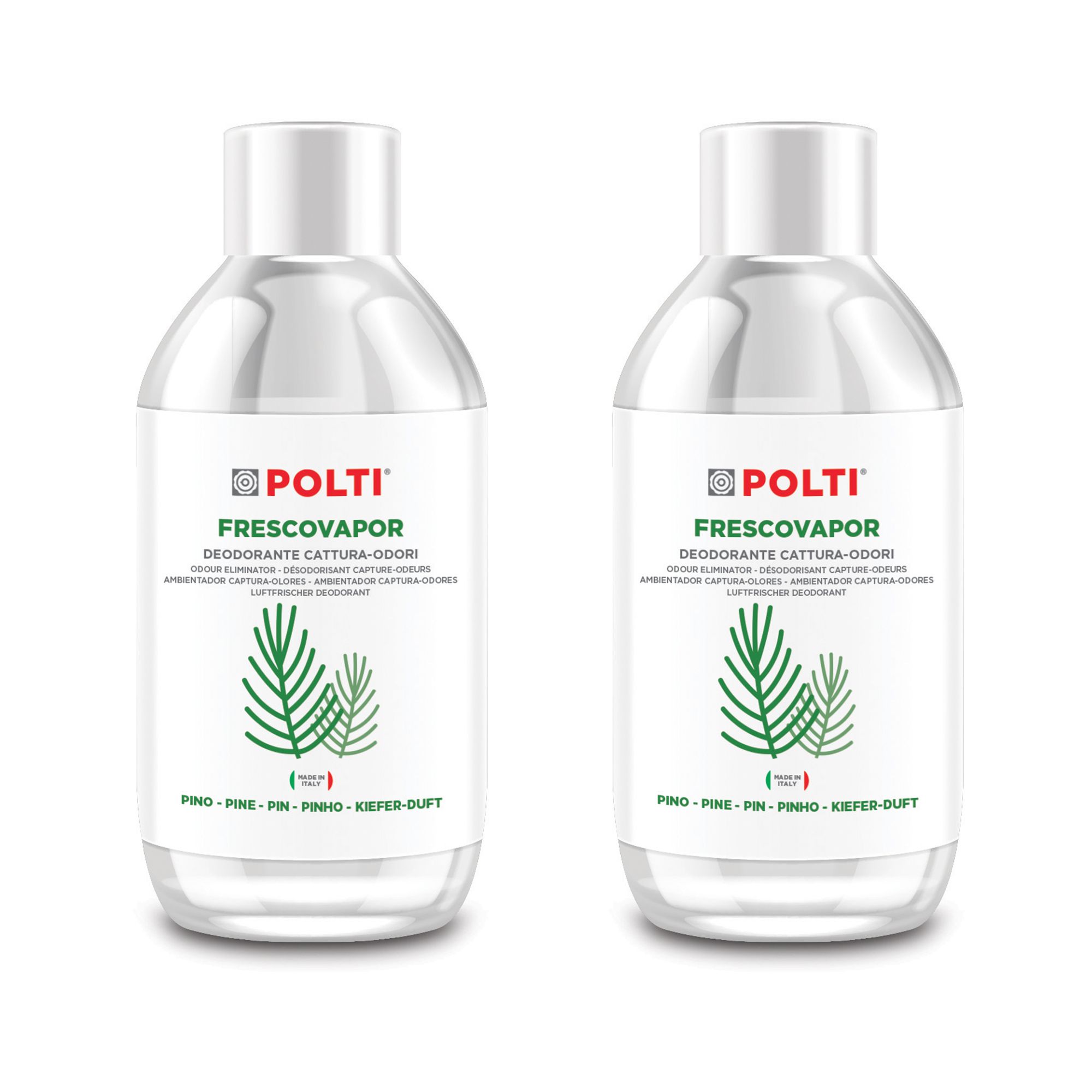 POLTI Raumdeodorant und Geruchsneutralisierer 2 Flaschen je 200ml Pinie
