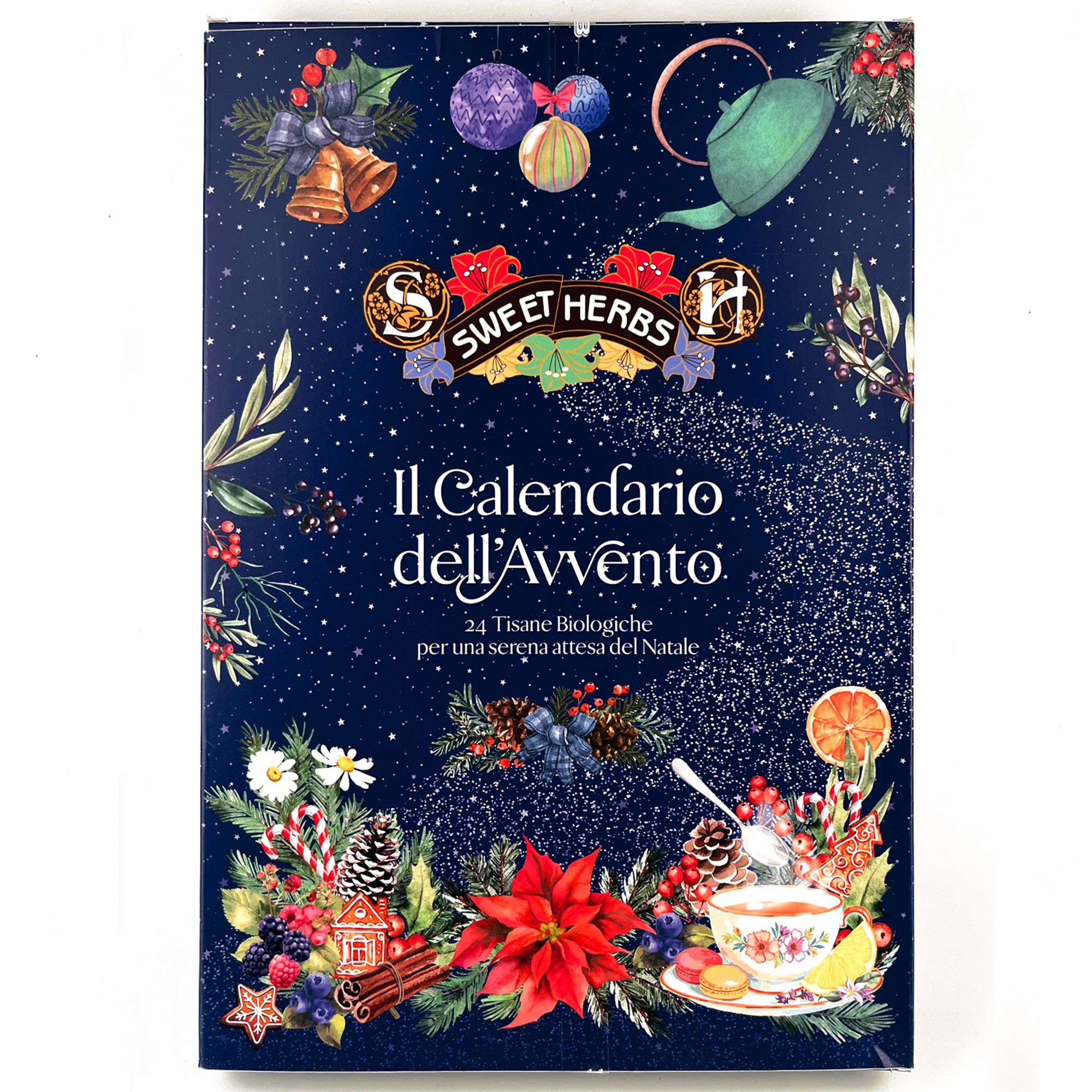 BREZZO Adventskalender mit Bio-Teespezialitäten 24 versch. Sorten Inhalt 33,5g