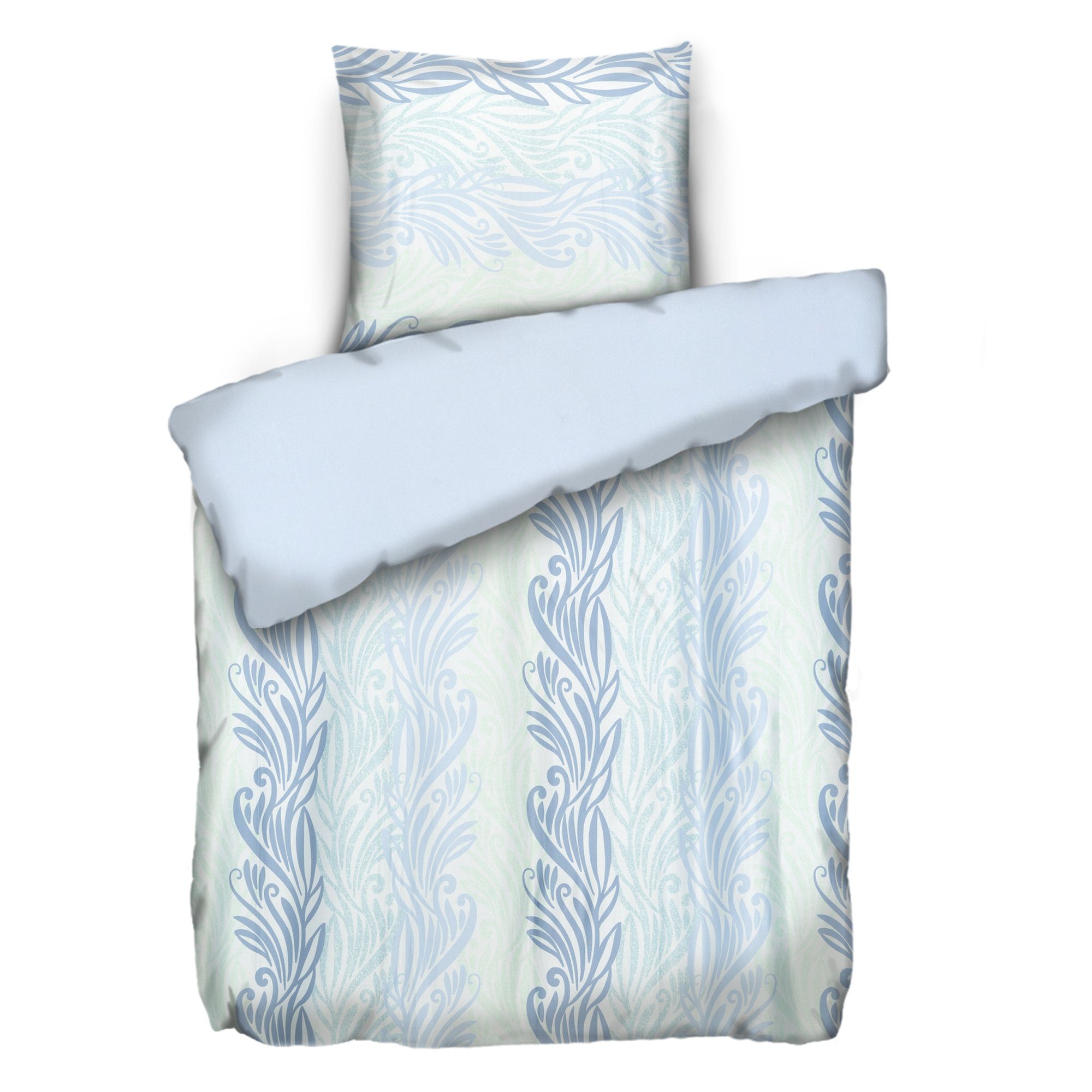 JERYMOOD Wendebettwäsche Ranken Mikrofaser Jersey Kissenauswahl