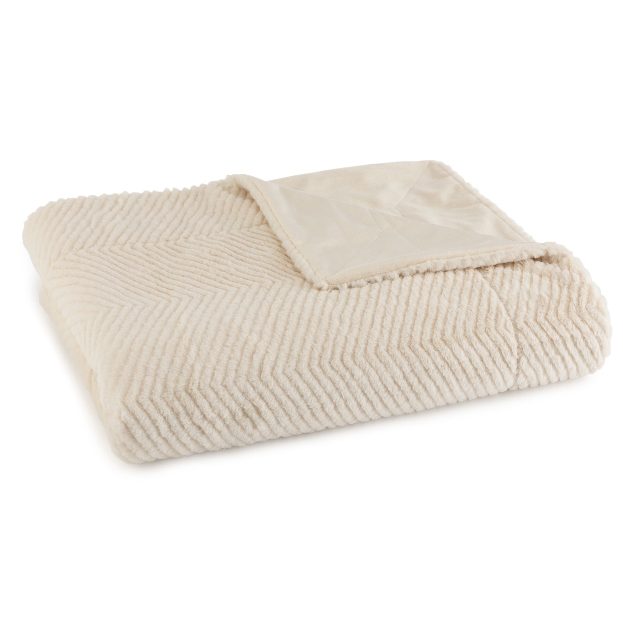 MONT CHALET Fellimitat-Plaid geprägt Mikrofaser-Rückseite waschbar, 150x200cm