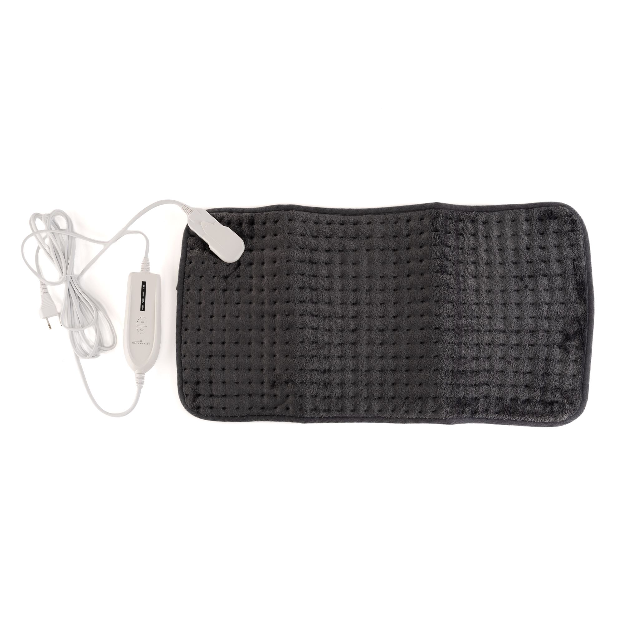 MONT CHALET uni Heizmatte 30x60cm 4 Heizstufen Mikrofaser Chinchilla 1,5h-Timer, waschbar