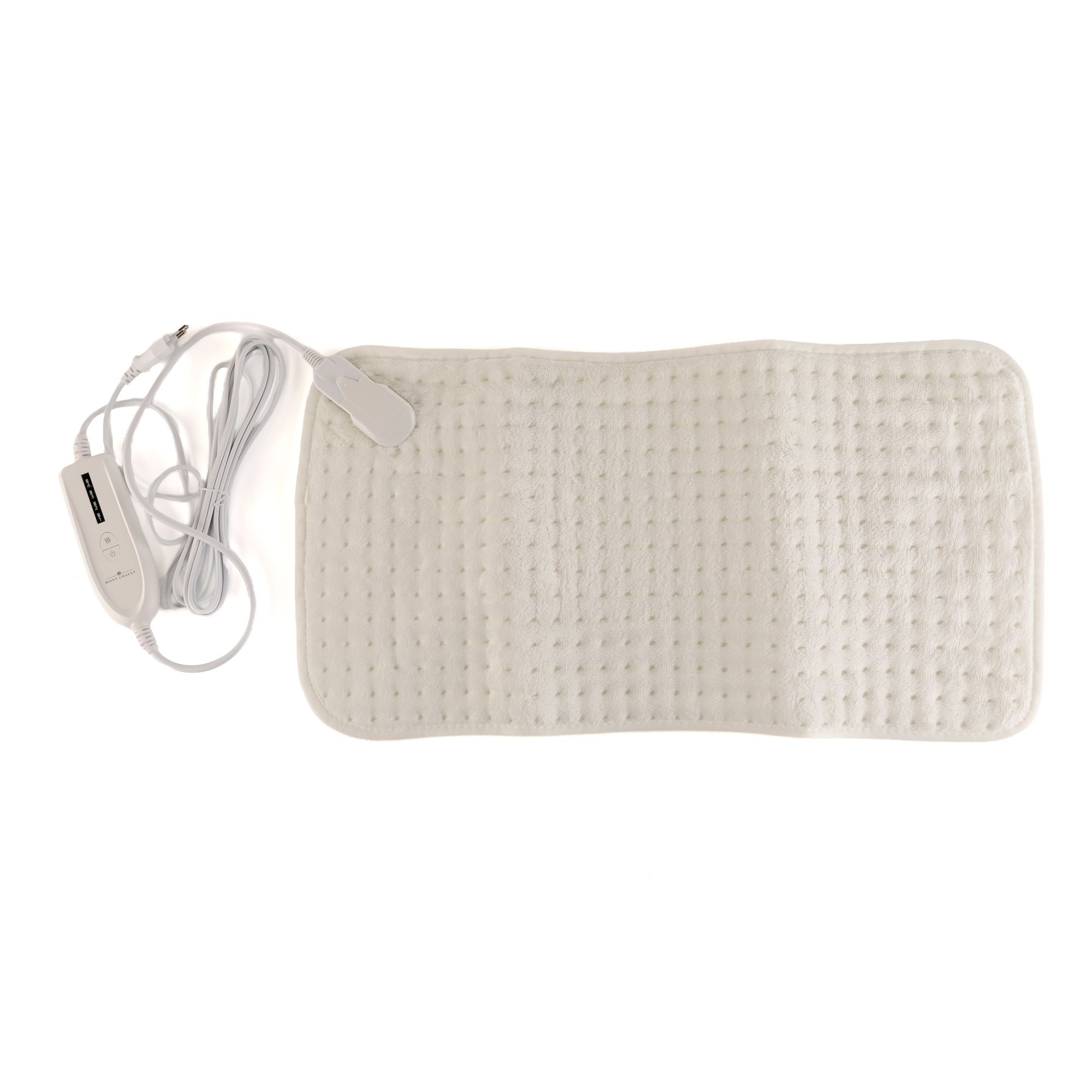 MONT CHALET uni Heizmatte 30x60cm 4 Heizstufen Mikrofaser Chinchilla 1,5h-Timer, waschbar