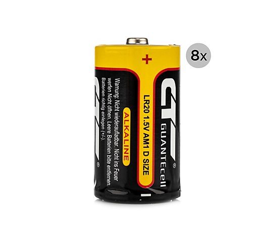 Batterien Alkaline Typ D 1,5V 8 Stück