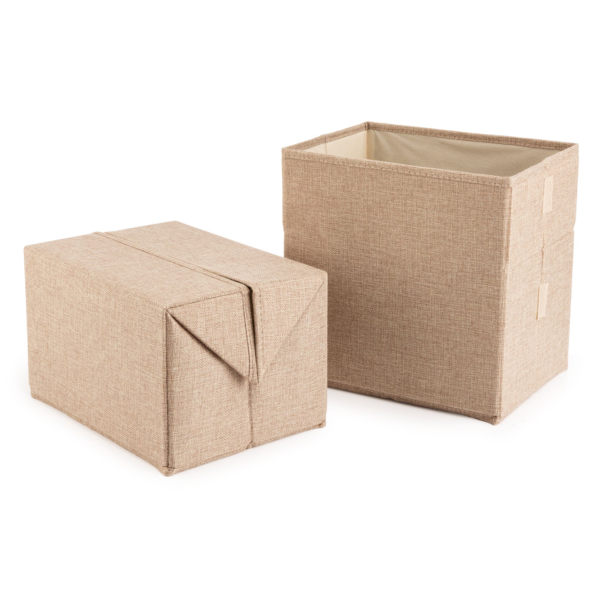 Faltbare Ordnungskiste mit variablem Deckel, Größe S 2 Stück