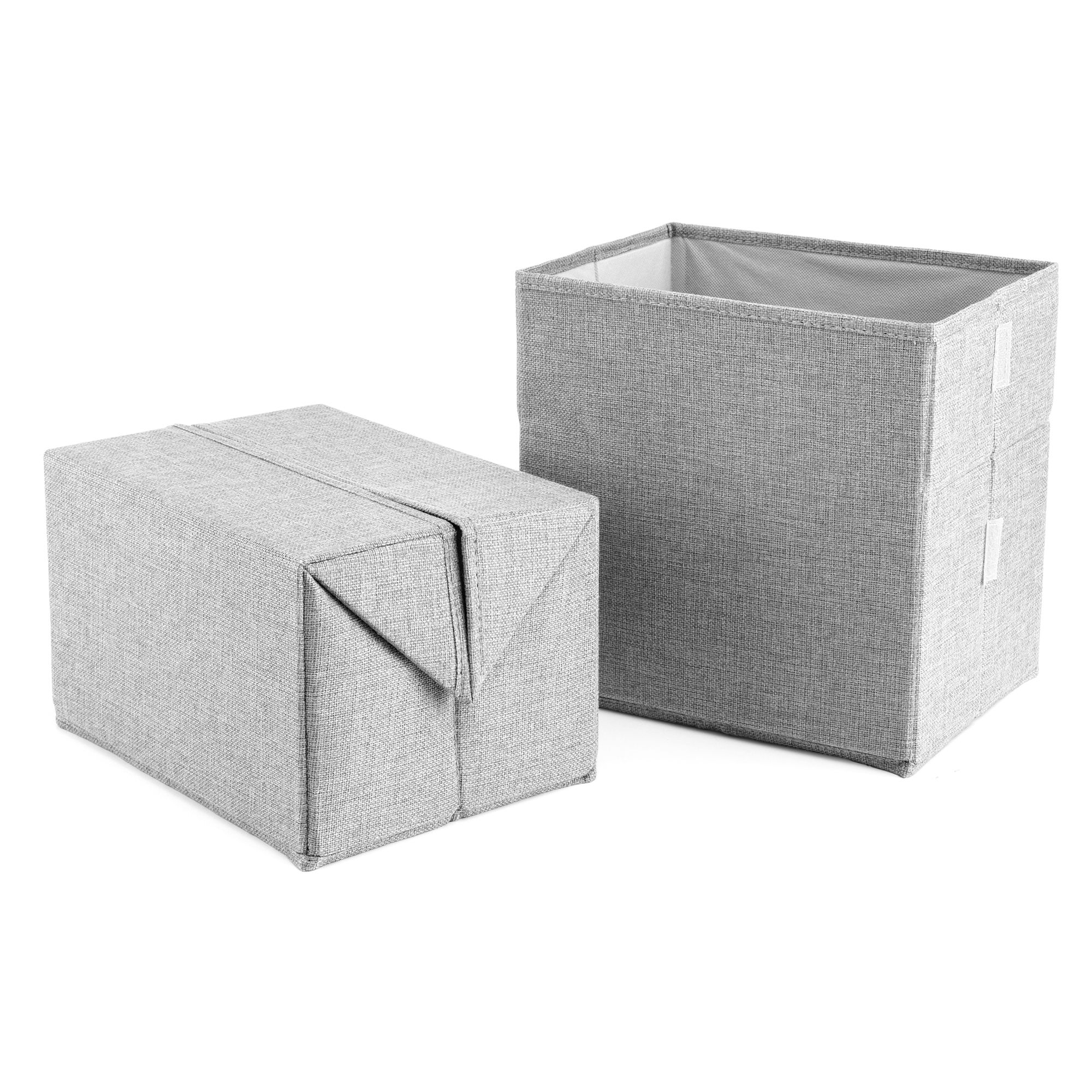 Faltbare Ordnungskiste mit variablem Deckel, Größe S 2 Stück