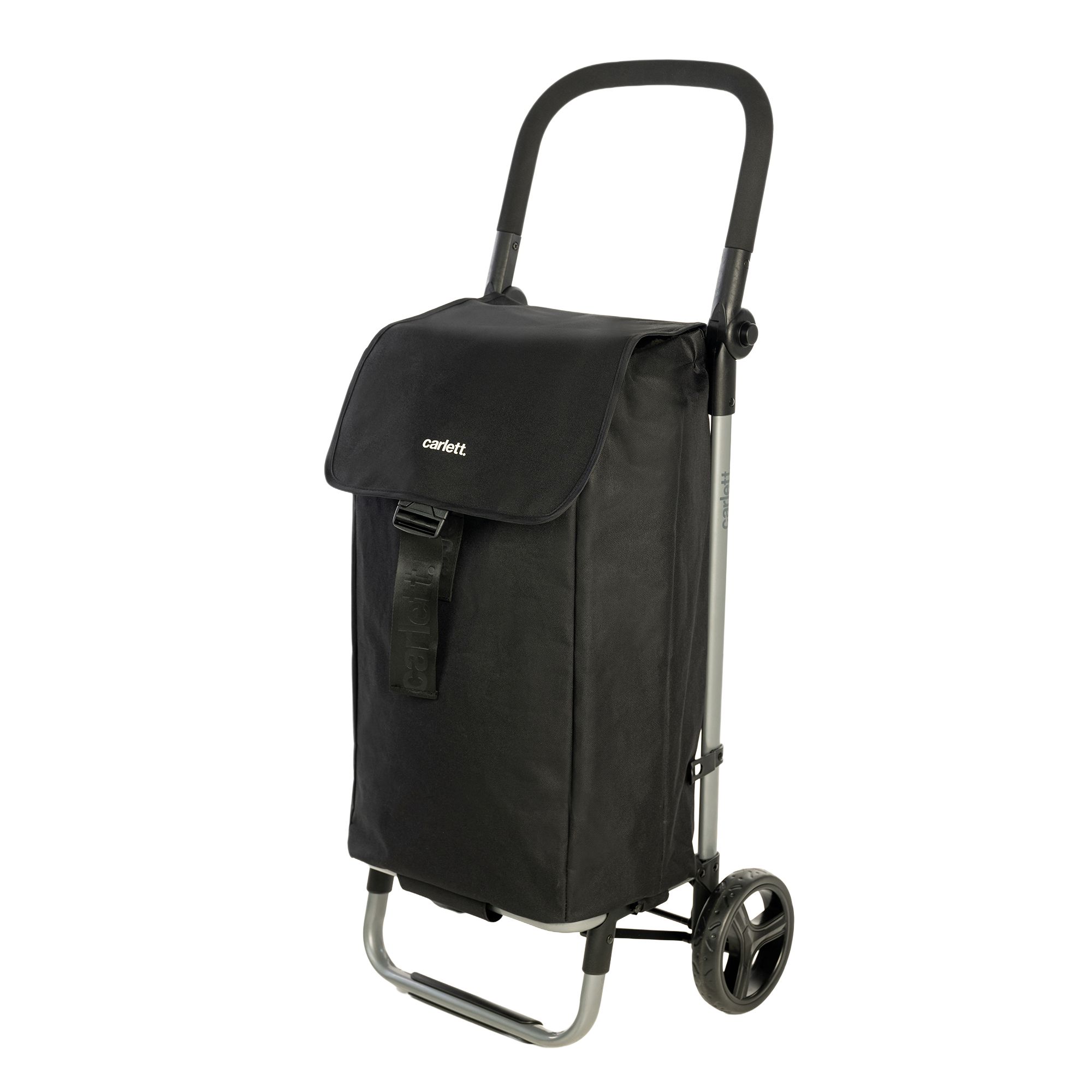 CARLETT Einkaufstrolley 2 Räder, faltbar 60l Einkaufstasche verstellbarer Lenker