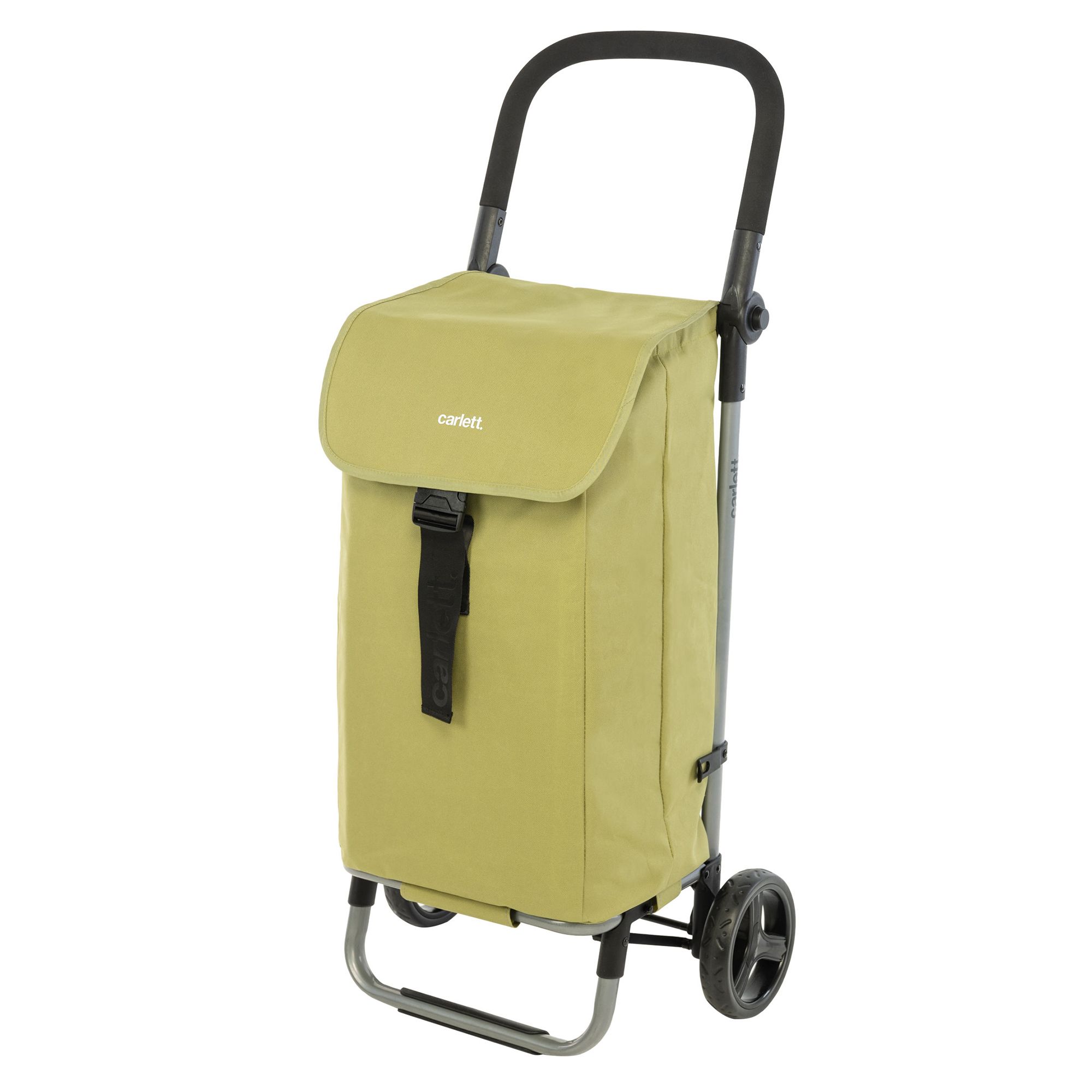 CARLETT Einkaufstrolley 2 Räder, faltbar 60l Einkaufstasche verstellbarer Lenker