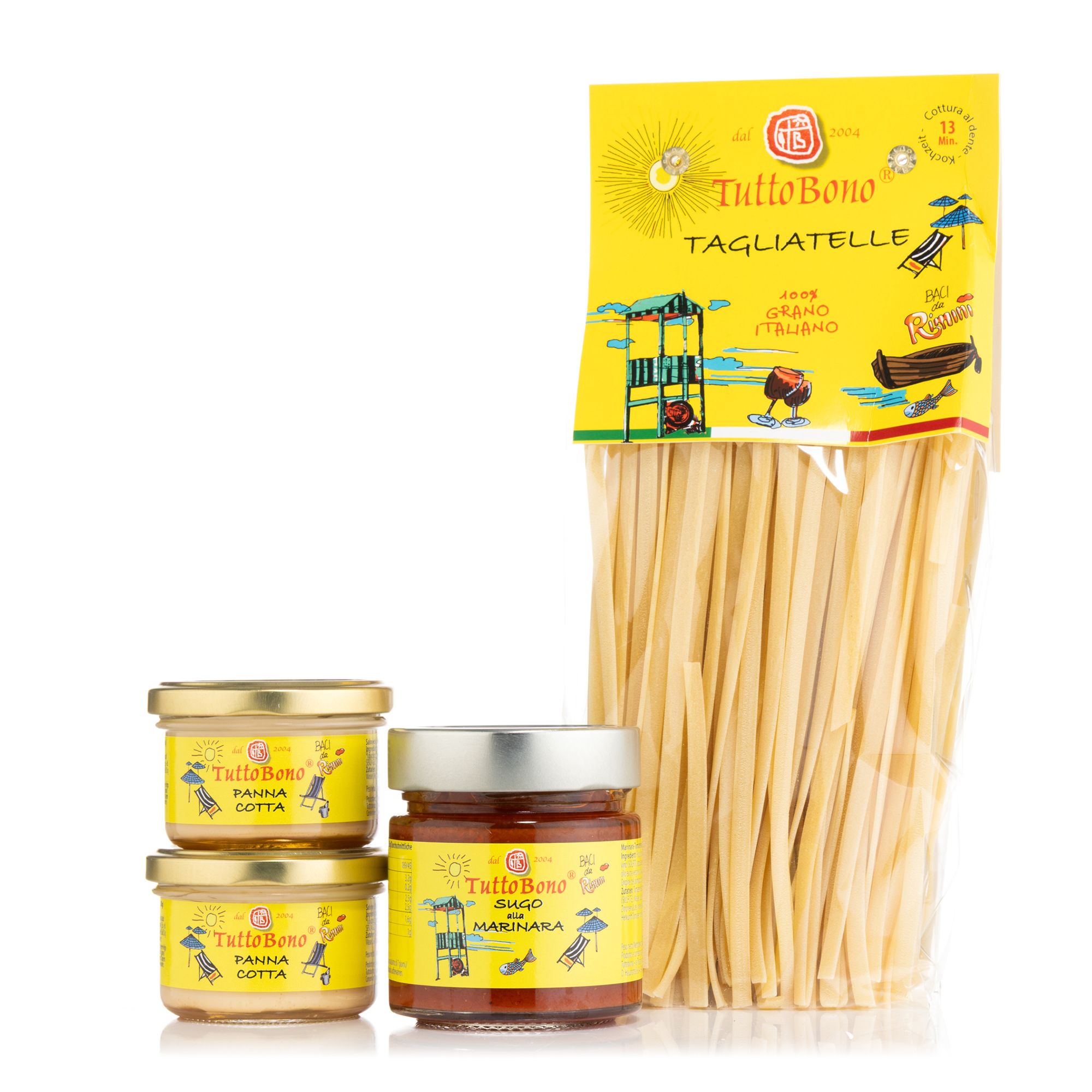 TUTTOBONO® Ein Tag in Rimini 4-teiliges Set aus Italien Inhalt 912g