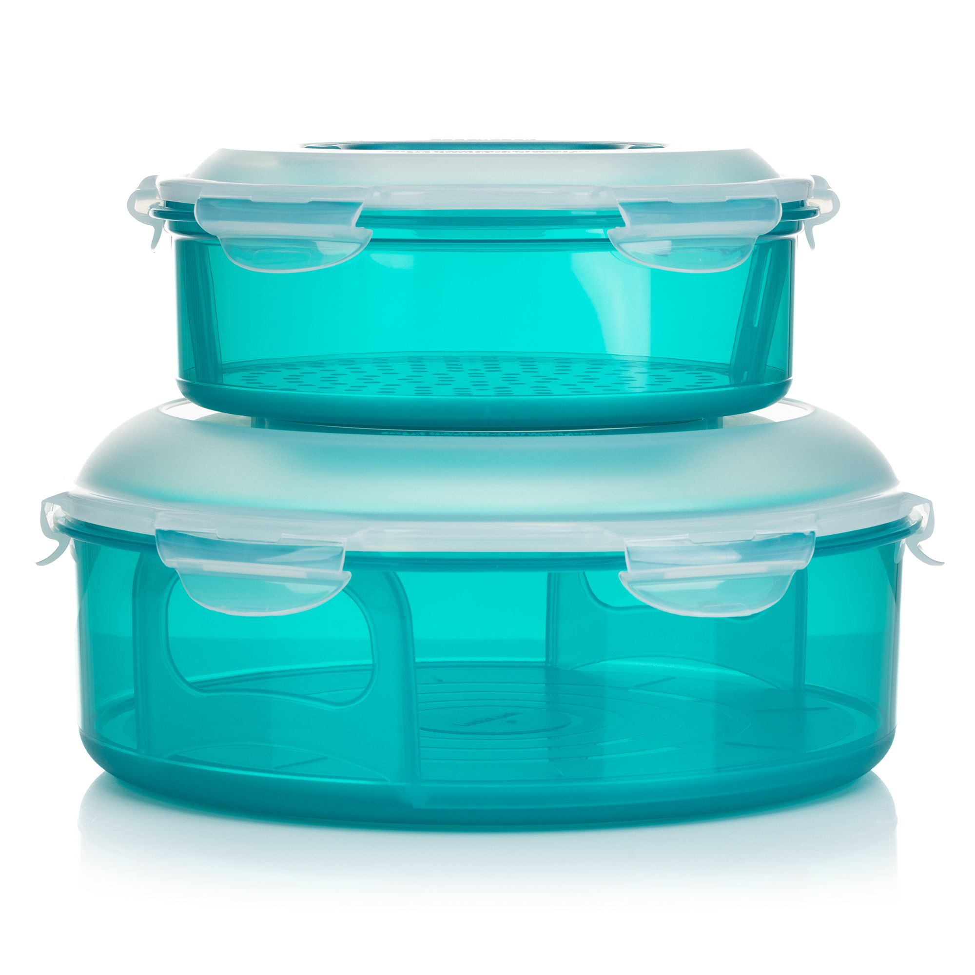 LocknLock 2 Kuchenträger mit Tragegriff 2,5L und 5,5L Gesamtvolumen 8L