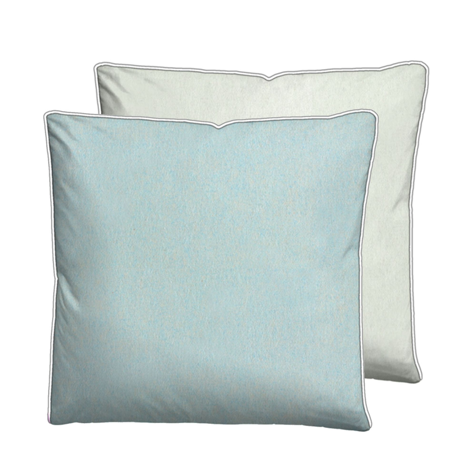 biberna® 1 Kopfkissenbezug uni Melange-Flanell Größenauswahl