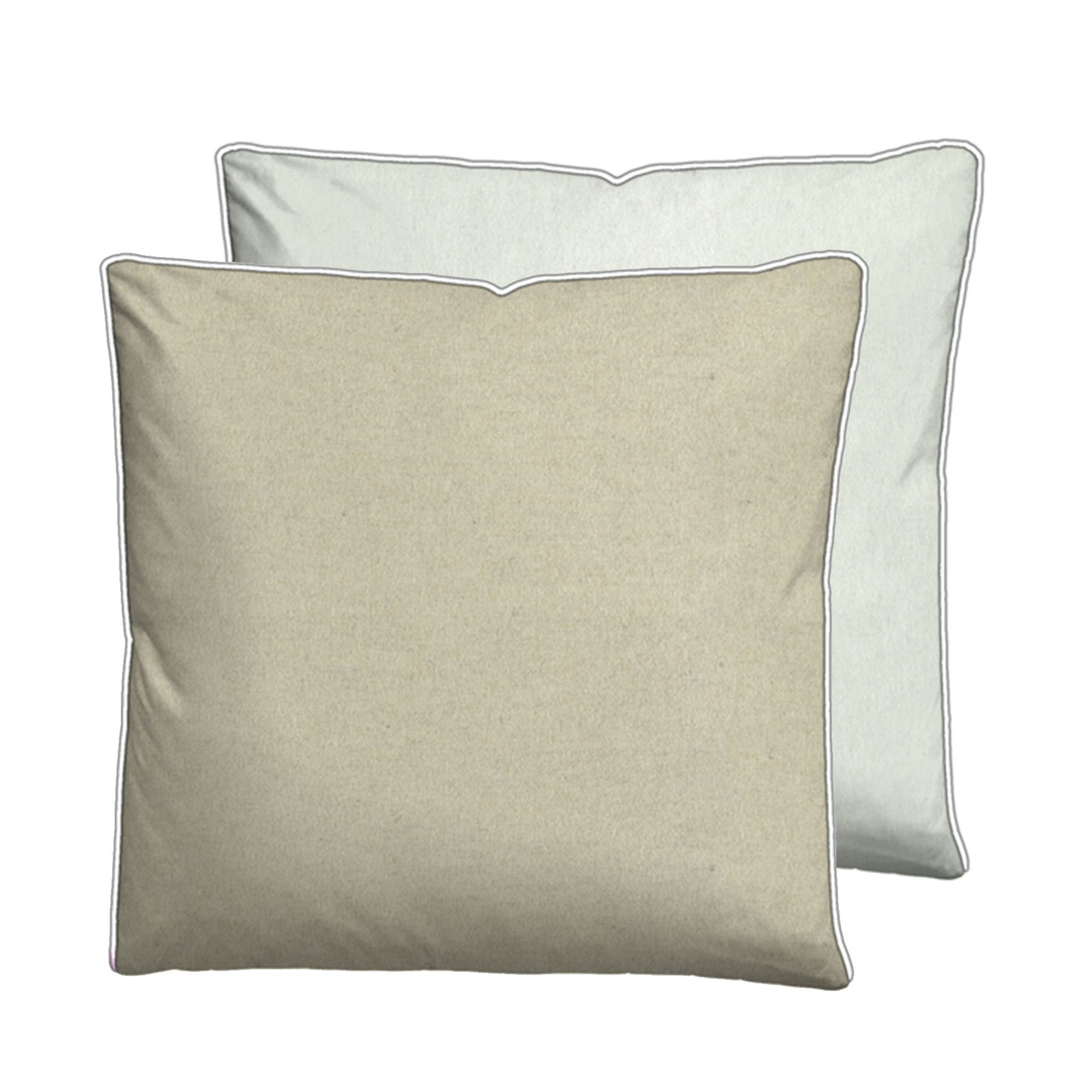 biberna® 1 Kopfkissenbezug uni Melange-Flanell Größenauswahl