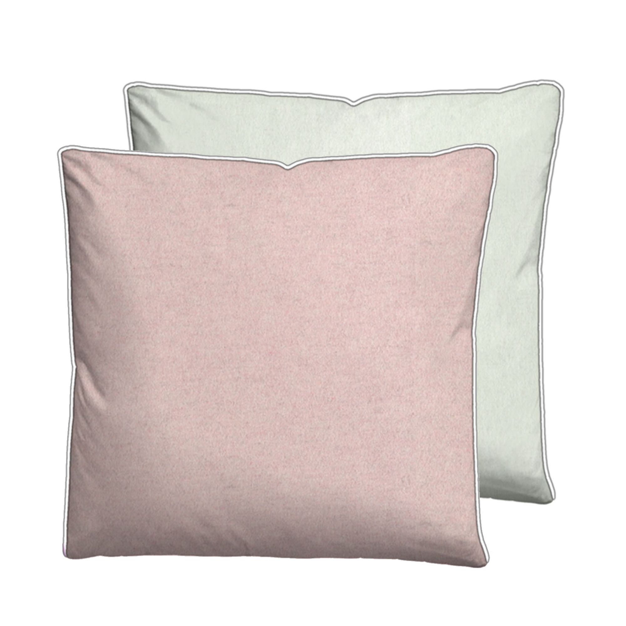 biberna® 1 Kopfkissenbezug uni Melange-Flanell Größenauswahl