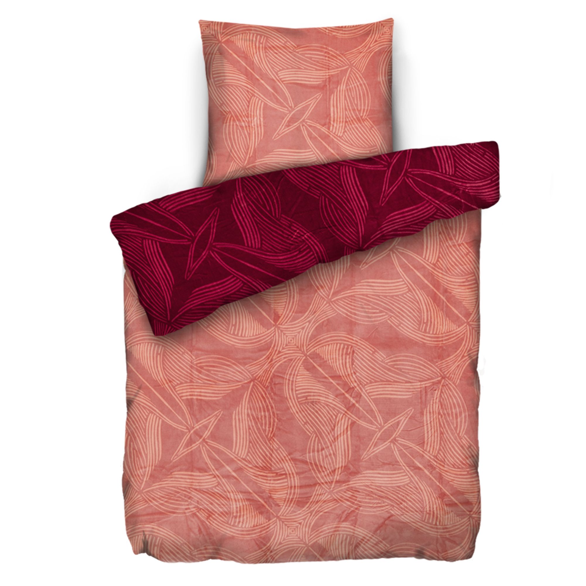 MONT CHALET Wendebettwäsche elegante Grafik Mikrofaser Chinchilla Einzelbett, 2tlg.