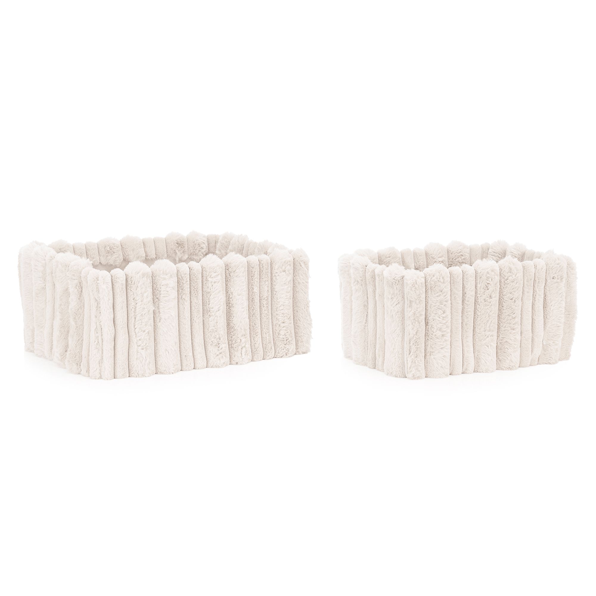 MONT CHALET 2 Faltboxen Fellbezug ca. 35x25x20cm & ca. 45x35x20cm