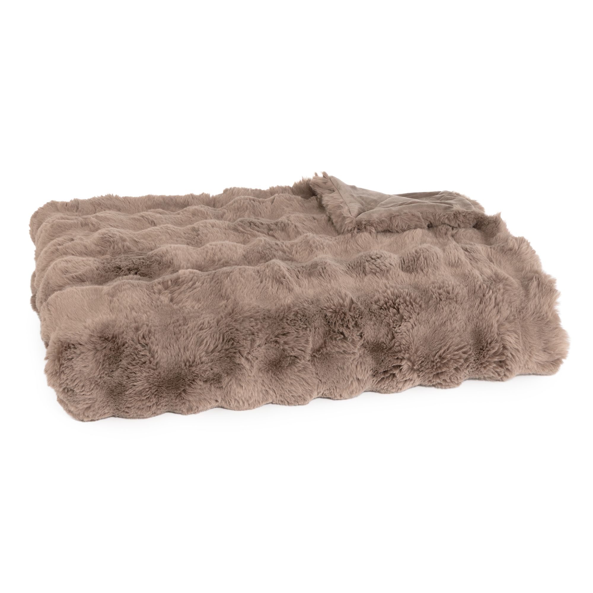 MONT CHALET Premium Plaid 3D-Optik, super soft Lammfellimitat waschbar, 150x200cm