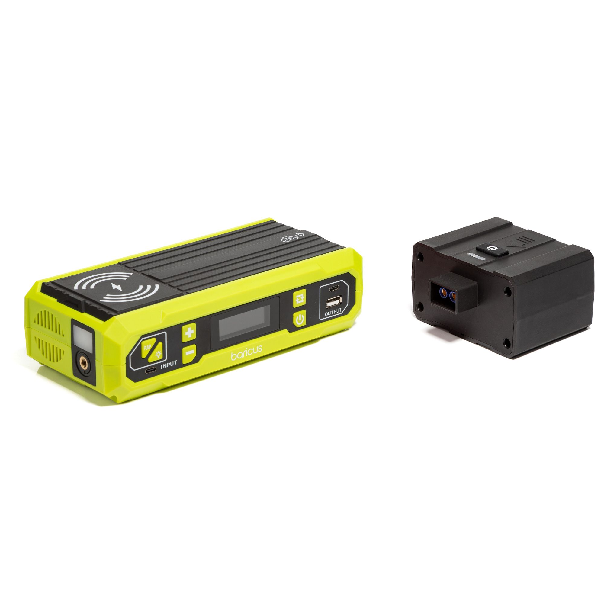 BARICUS Notfall-Batterie mit Powerbank, Kompressor & AC/DC-Anschluss