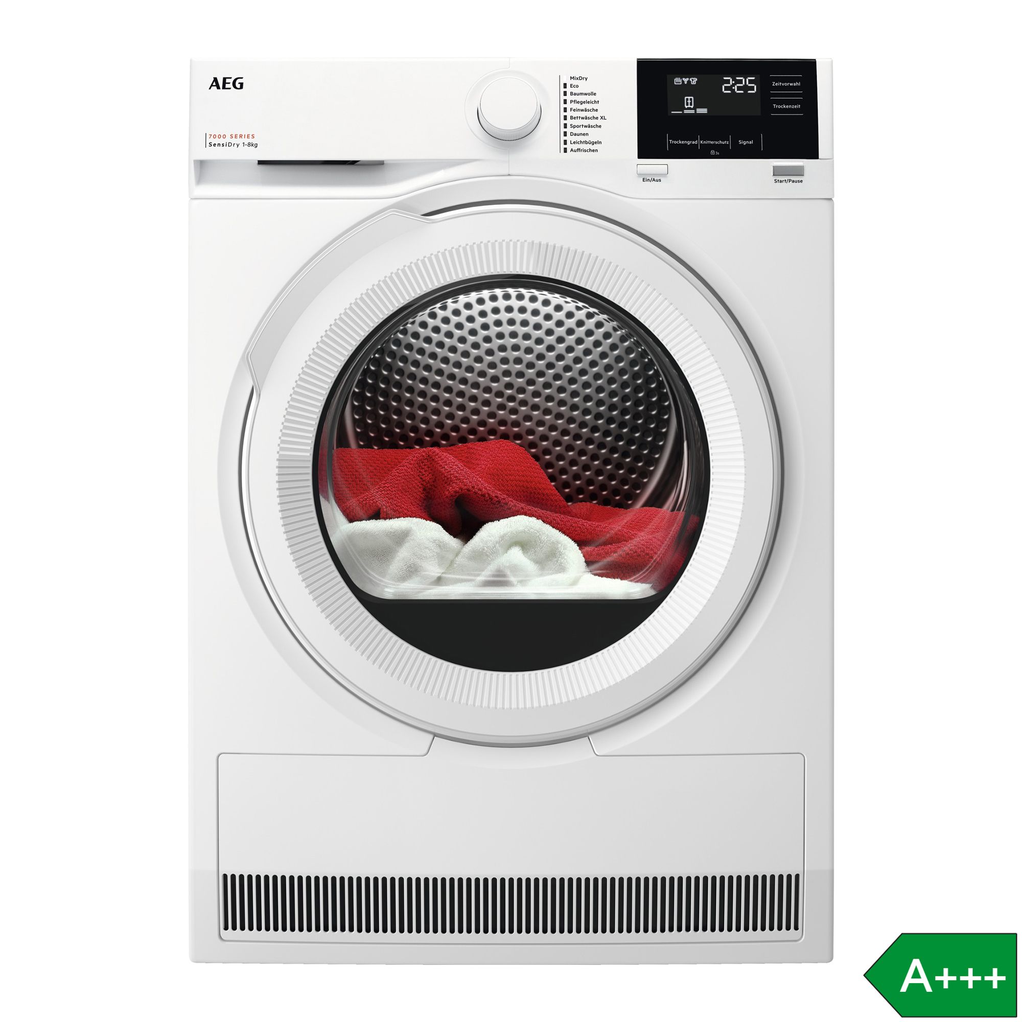 AEG Wärmepumpentrockner Serie 7000 8 kg A+++ MixDry Programm, Energieeffizienzklasse A+++