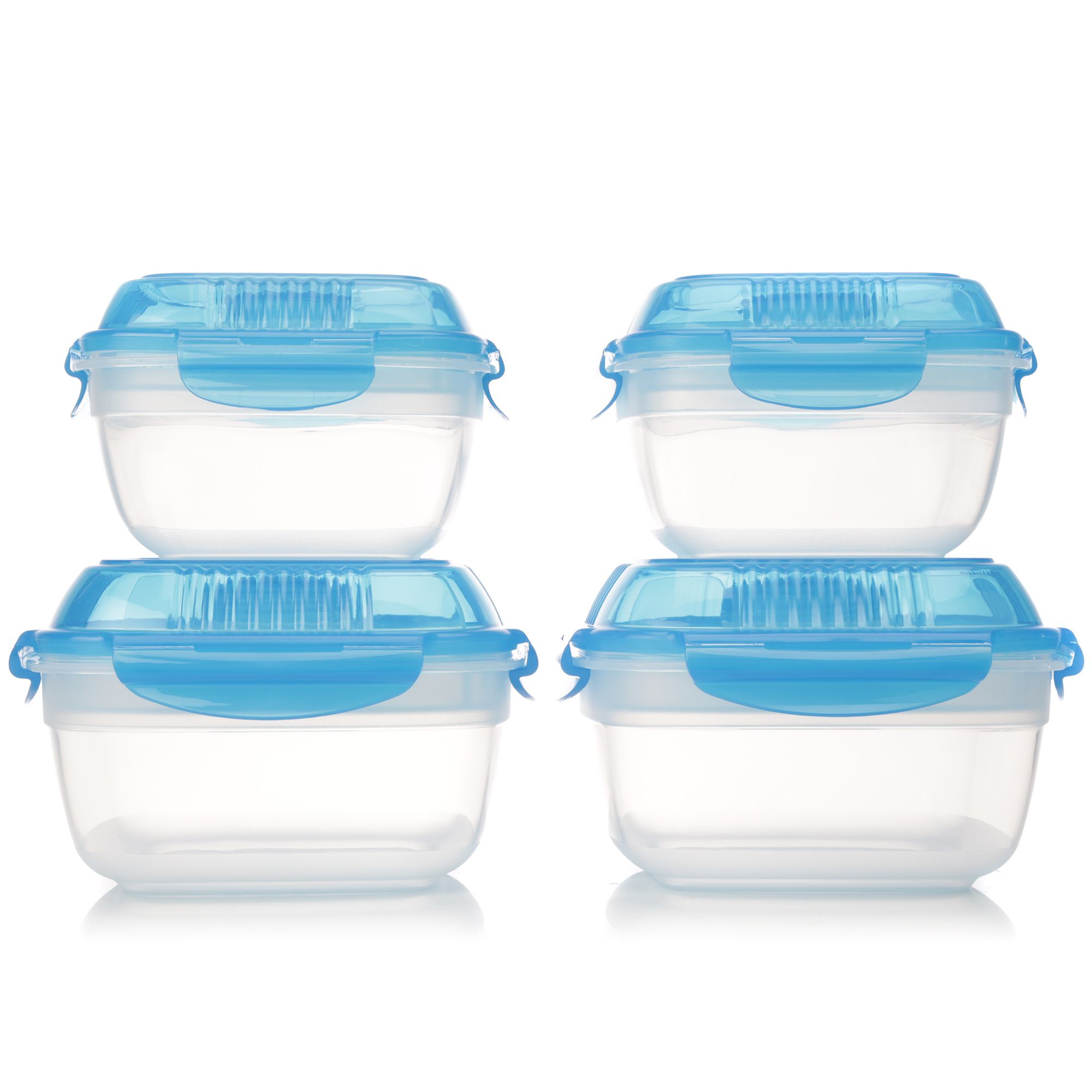 LocknLock 4 Frischhaltedosen mit Einleger 950ml-1,6L Gesamtvolumen 5,1L