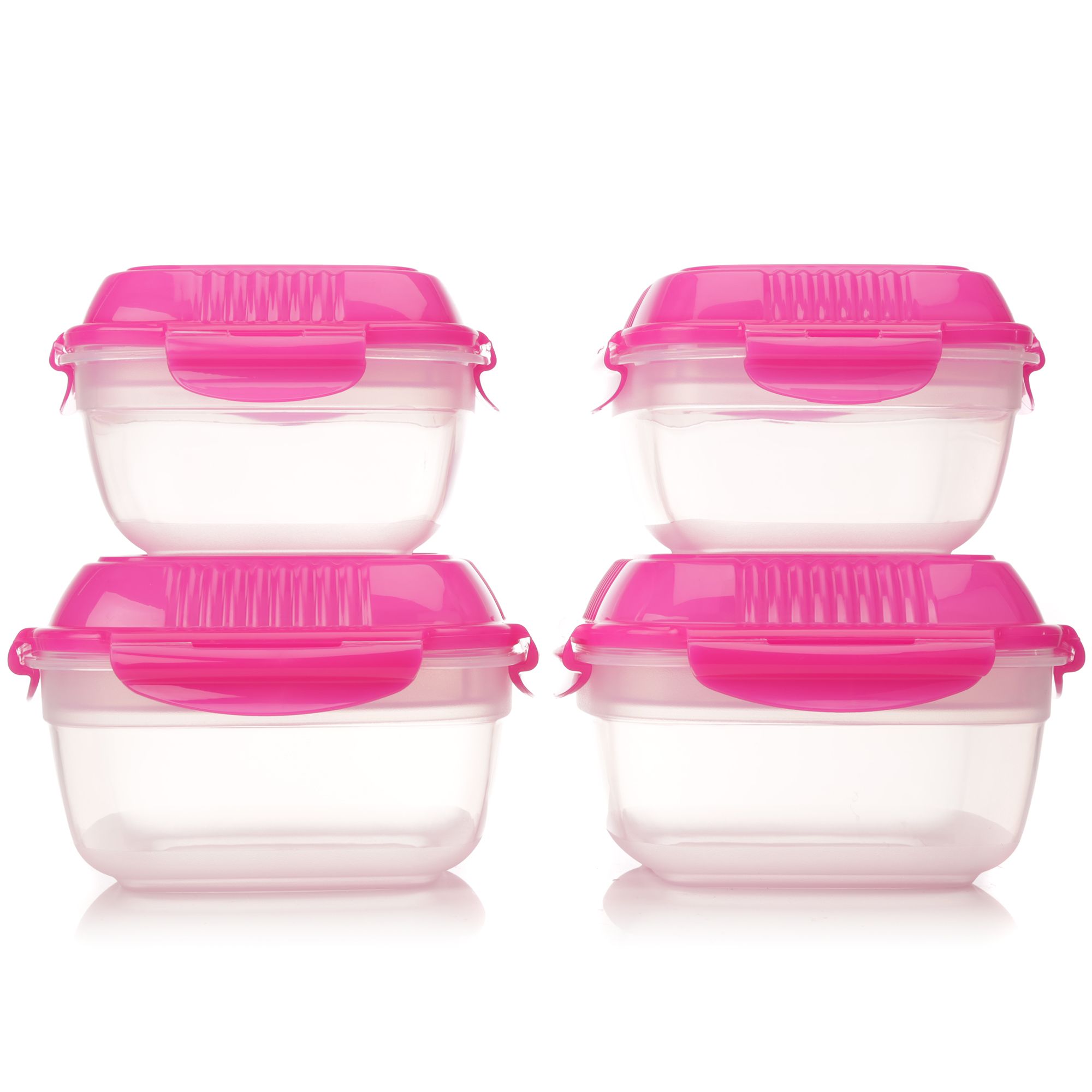 LocknLock 4 Frischhaltedosen mit Einleger 950ml-1,6L Gesamtvolumen 5,1L